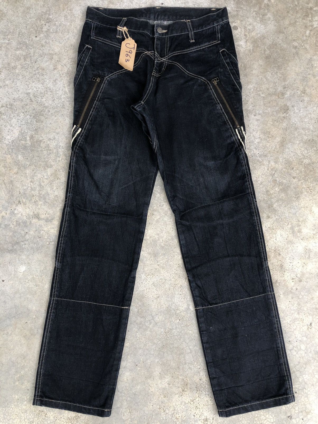 PPFM PPFM Jeans White Stitch Size US 33 - 2 Thumbnail