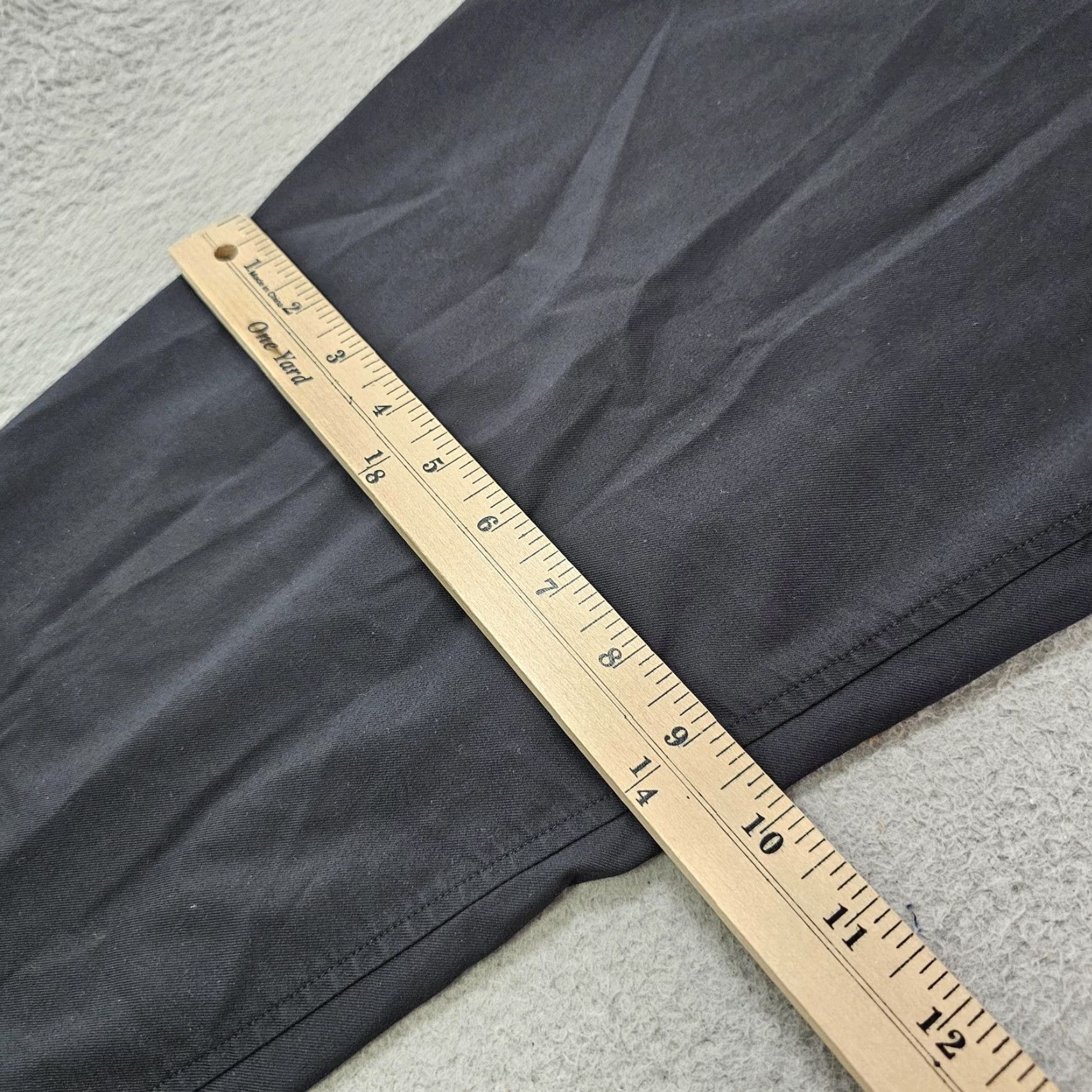 Vintage Kit and Ace Jogger Pants Mens 36 Black Cuffed Hem Zip Pockets Adjustable Tapered Front Flat Front Belt Loops Casual Athletic Size US 36 / EU 52 - 7 Thumbnail