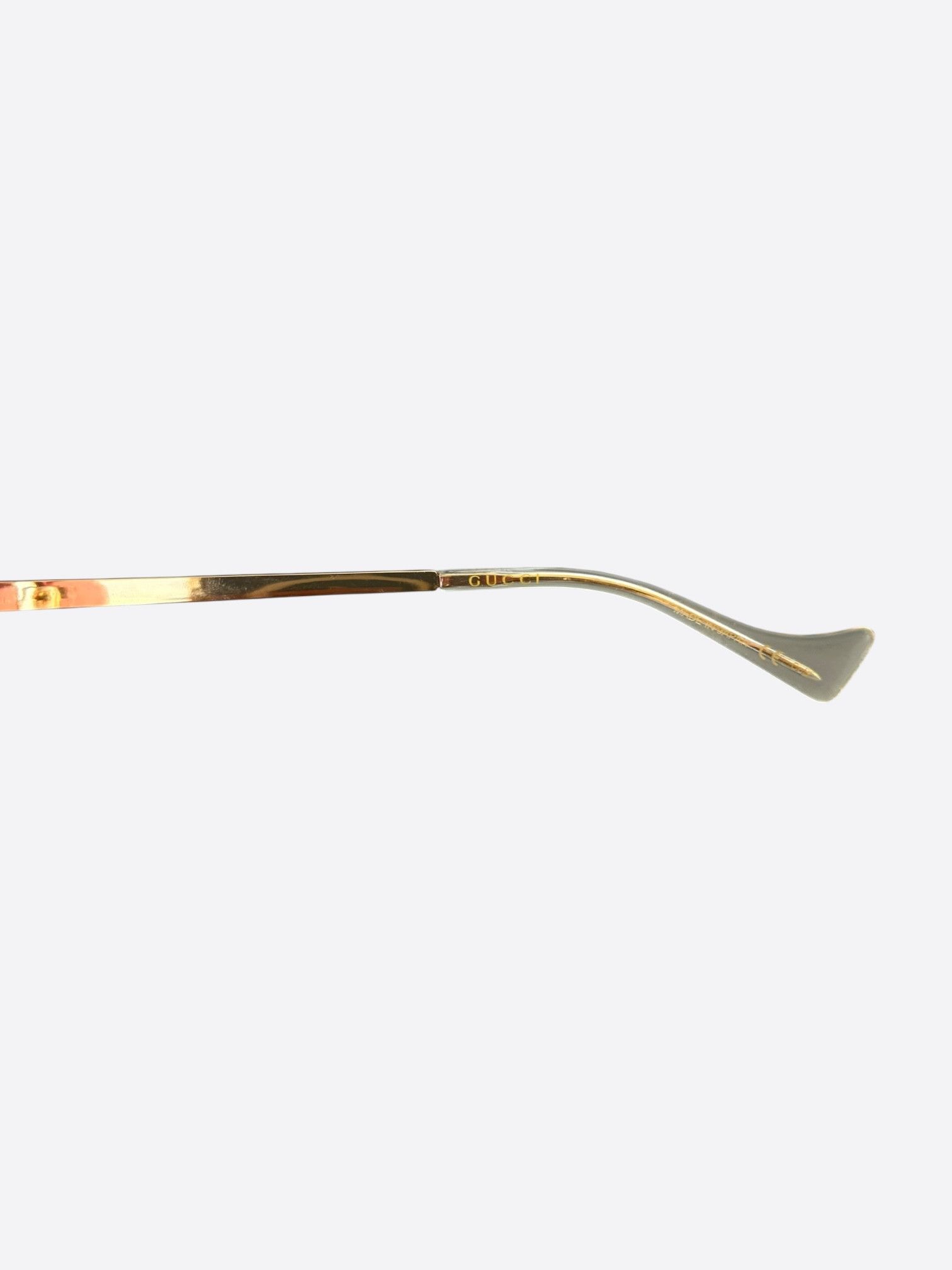 Gucci Gucci Gold & Pink Square Sunglasses Size ONE SIZE - 5 Thumbnail