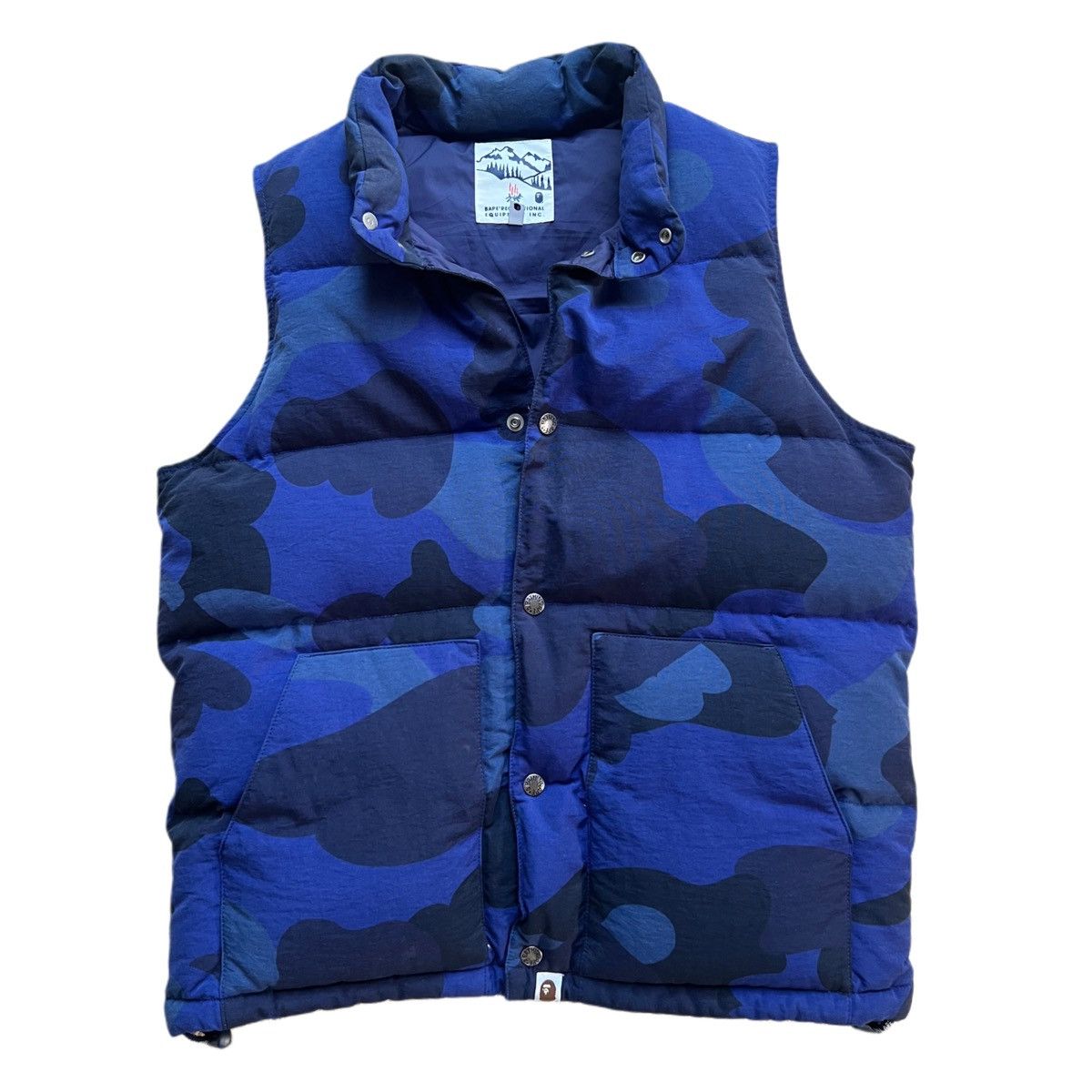 Bape BAPE Navy Camo Down Vest Size US L / EU 52-54 / 3 - 1 Thumbnail