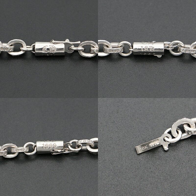 Chrome Hearts Chrome Hearts White Gold Paper Chain Necklace Size ONE SIZE - 3 Thumbnail