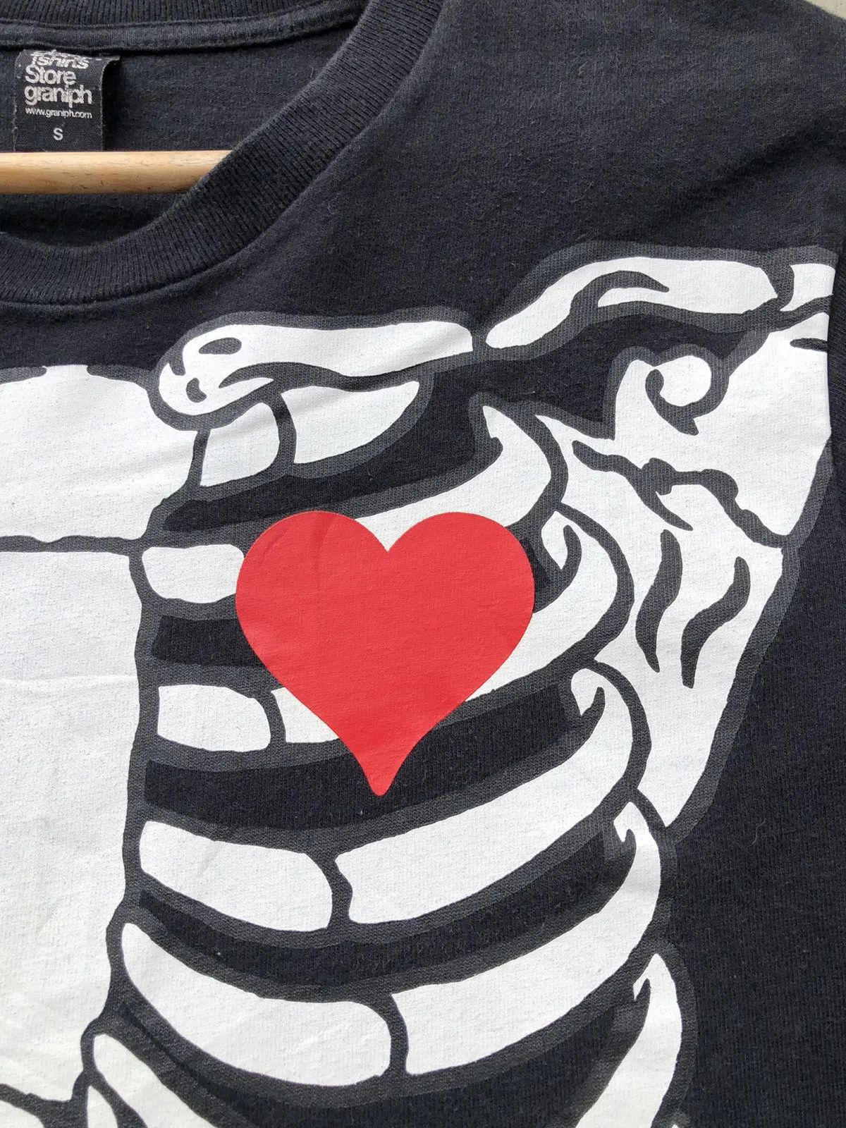 Ambush Design × Japanese Brand Faded Black Skeleton/Skull Punk Short Sleeve Shirt Size US S / EU 44-46 / 1 - 7 Thumbnail