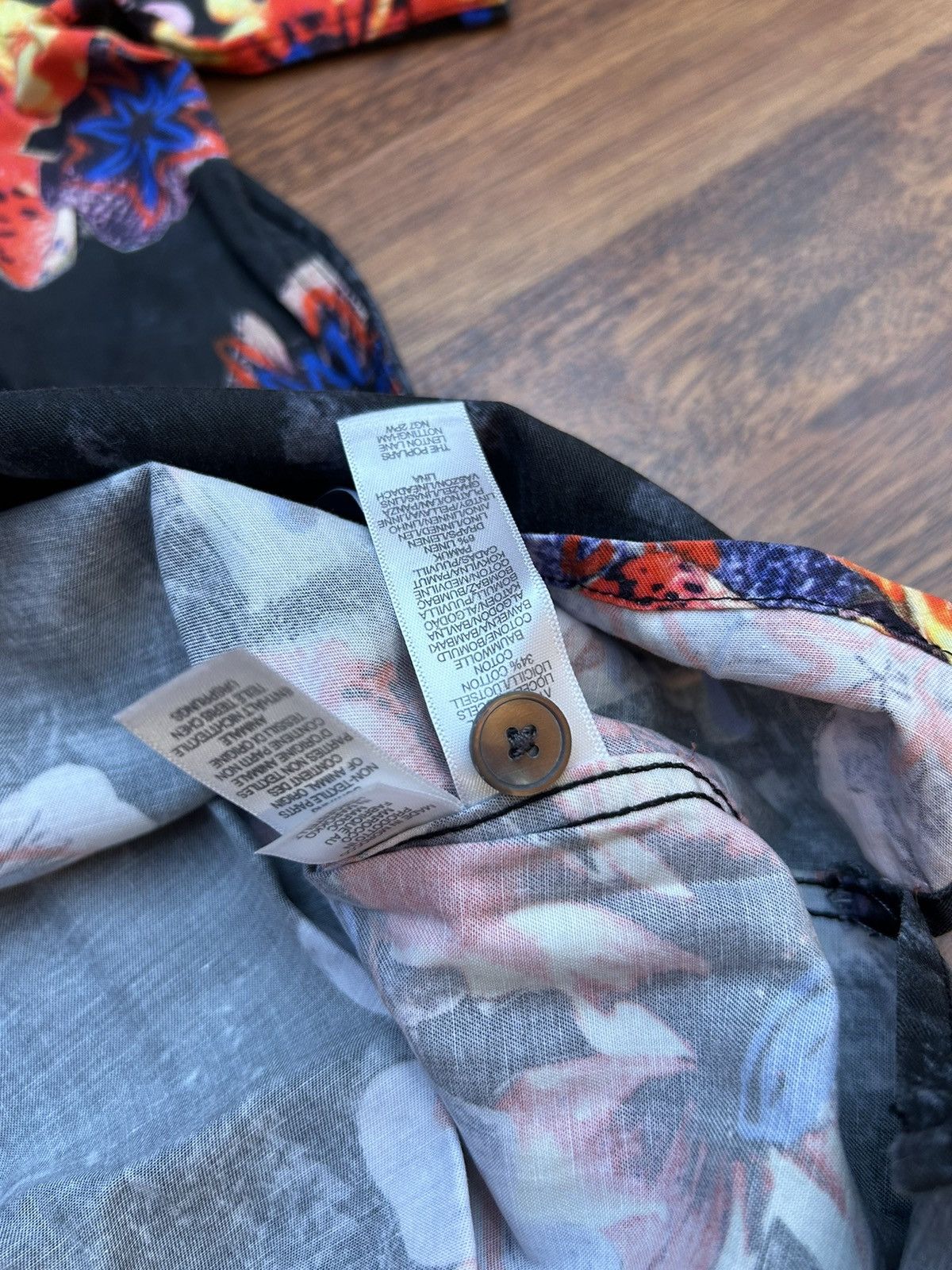 Paul Smith PS Paul Smith Floral Print Open Collar Vacation Shirt Size US S / EU 44-46 / 1 - 6 Thumbnail
