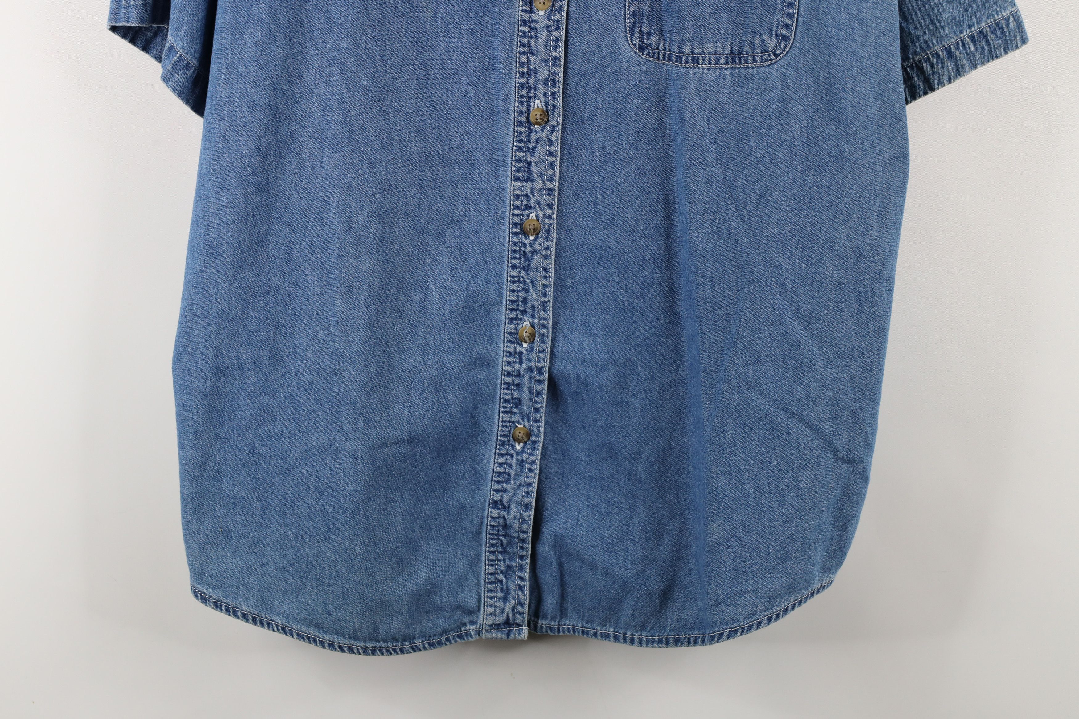 Disney × Vintage Vintage 90s Disney Mickey Mouse Pluto Butterfly Button Shirt Size XL / US 12-14 / IT 48-50 - 3 Thumbnail