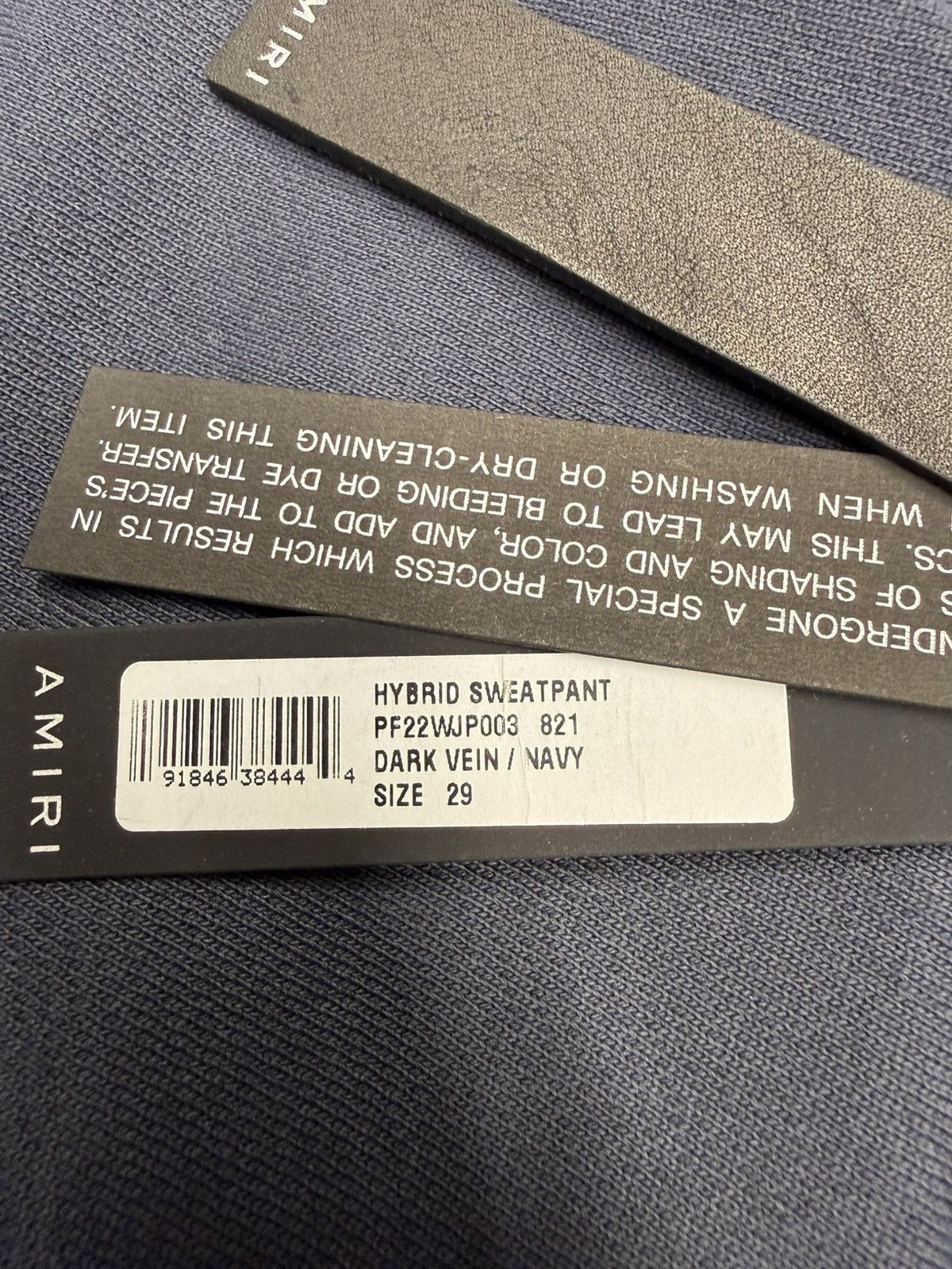Amiri Hybrid Sweatpants Dark Vein / Navy. BNWT. Size W29 Size 29" - 8 Thumbnail