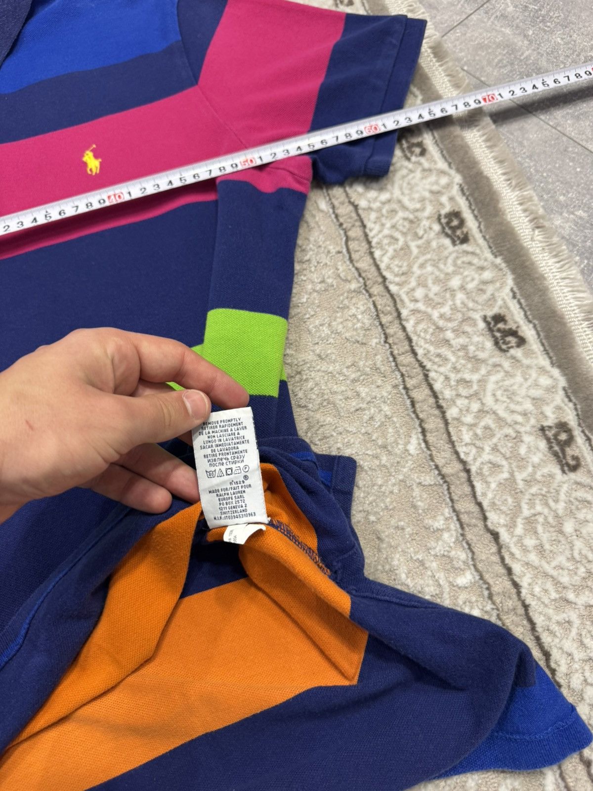 Polo Ralph Lauren Rare Polo Shirt Polo Ralph Lauren Boxy Striped Chief Kiff Size US XL / EU 56 / 4 - 5 Thumbnail