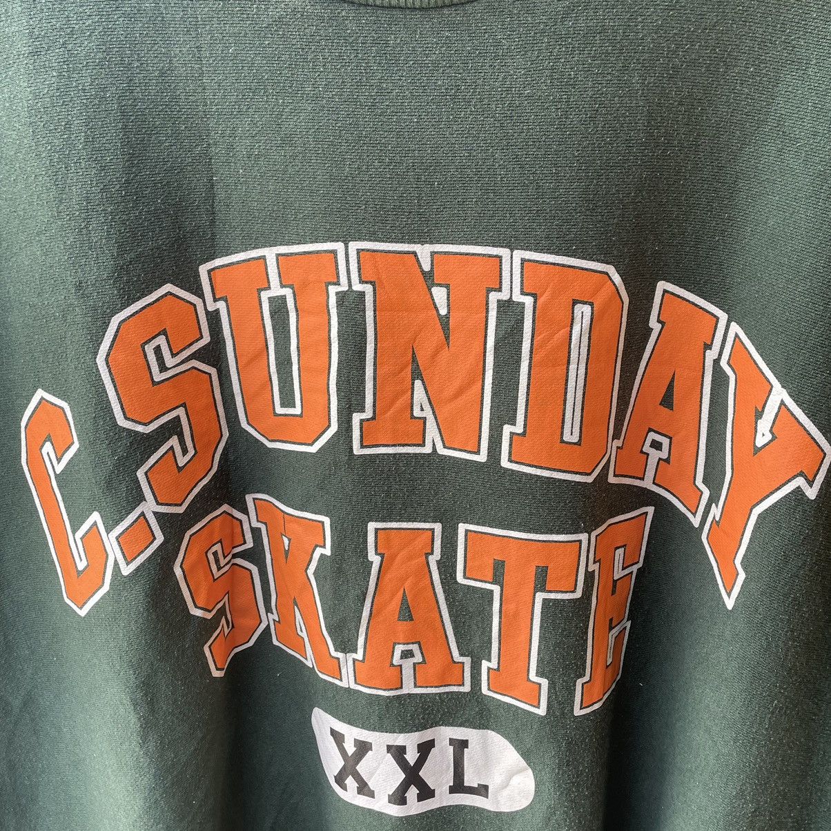 Japanese Brand × Vintage 🔥🔥Vintage Cyber Sunday Skate Big Spellout Sweatshirts Size US XL / EU 56 / 4 - 3 Thumbnail