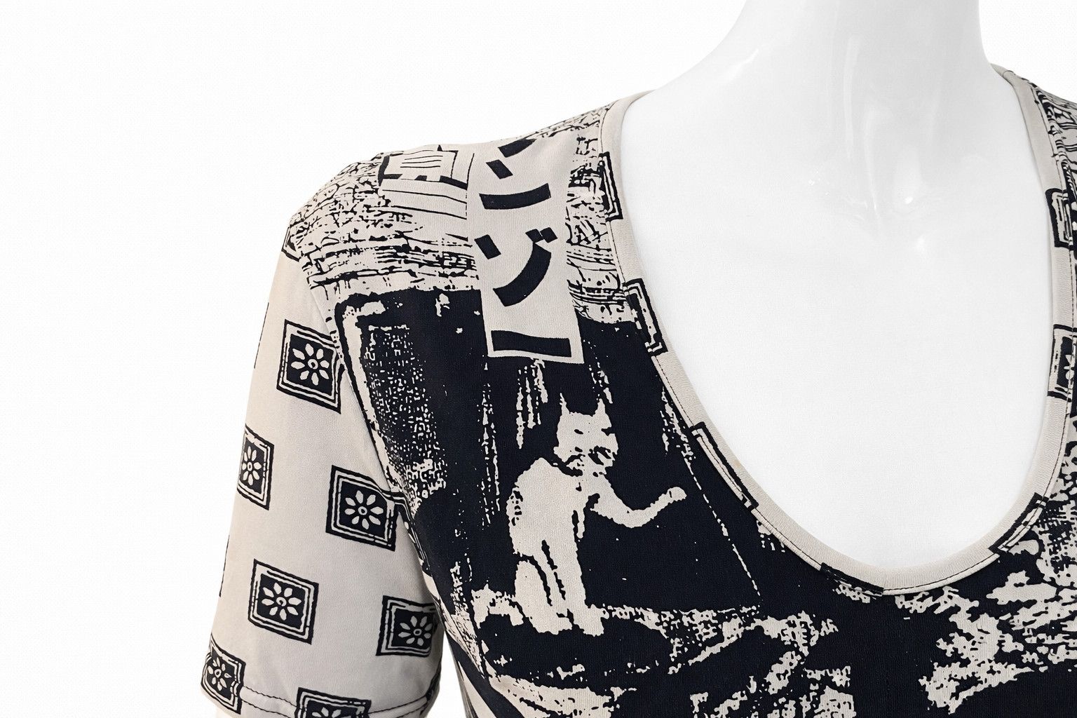 Kenzo Kenzo Graphic Maxi Japanese Japan Geisha Print Long Dress Size L / US 10 / IT 46 - 8 Thumbnail