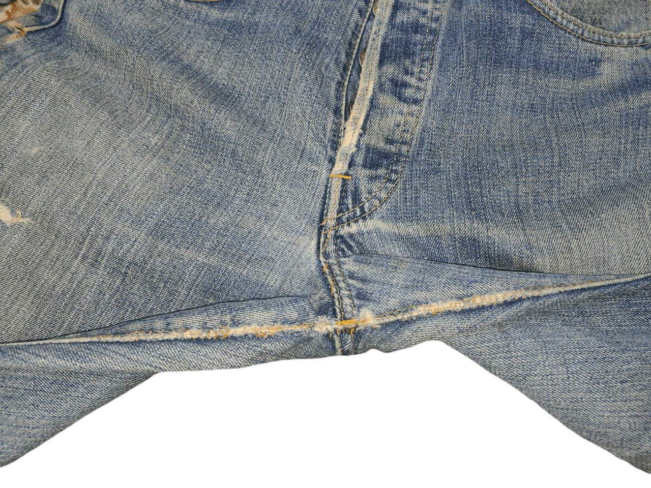 Levi's Rare 60's Vintage Levi's 501 Redline Selvedge, Button No 6 Size US 29 - 16 Thumbnail