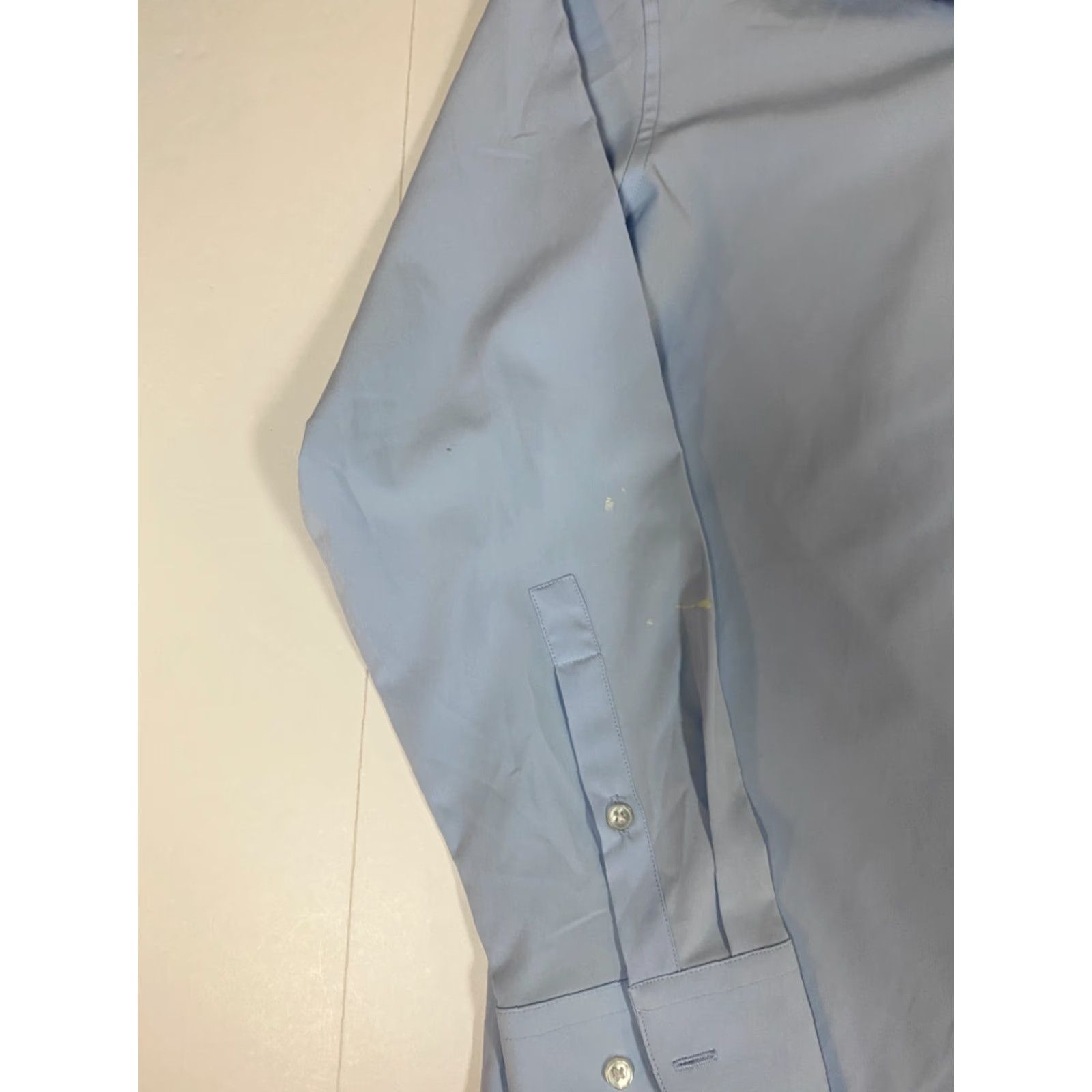 Vintage Kilburne and Finch Mens Dress Shirt 16 Blue Formal Regular Size 42R - 4 Thumbnail