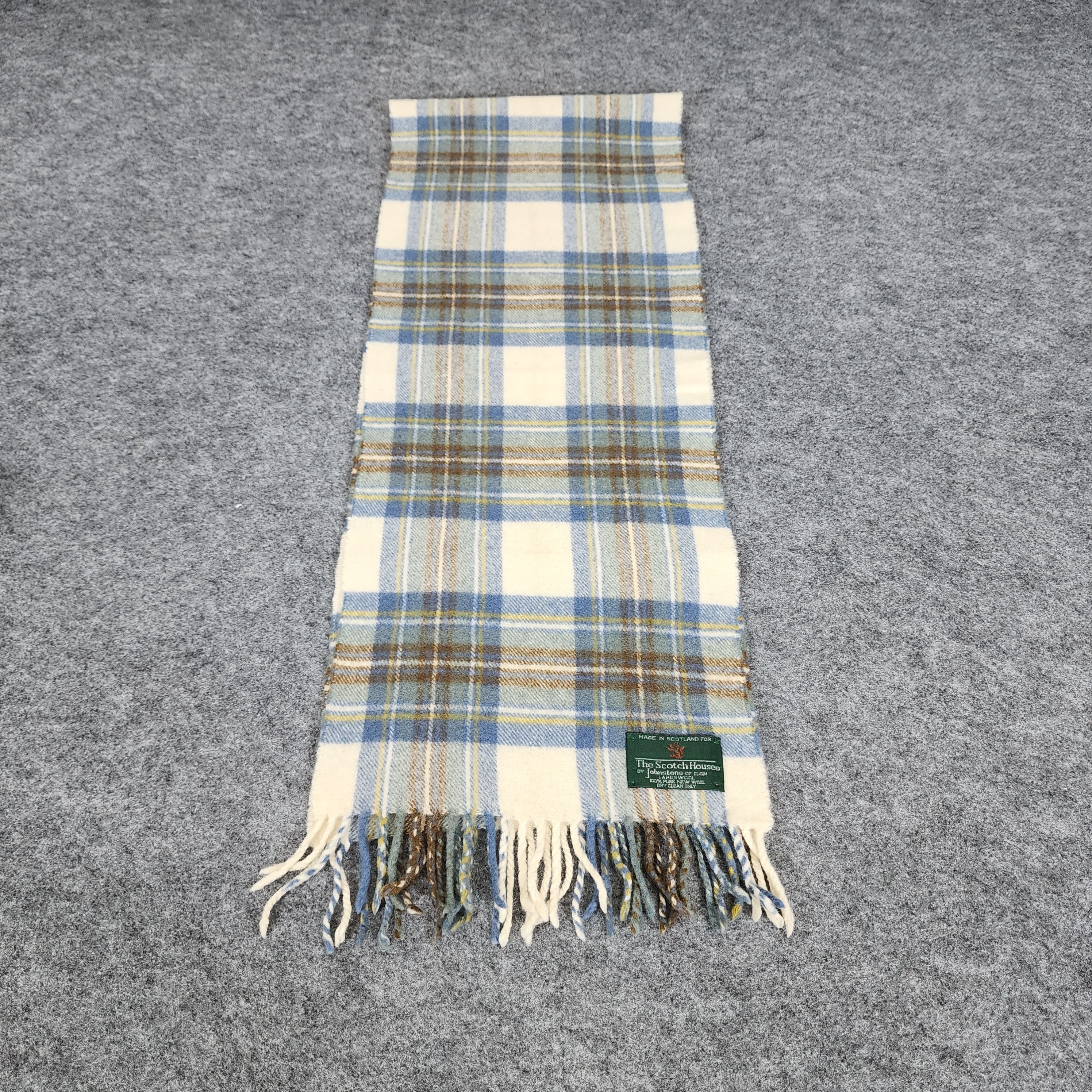 Johnstons Of Elgin × Vintage Johnstons of Elgin Scarf # Muffler # Neckwear # D075 Size ONE SIZE - 2 Thumbnail
