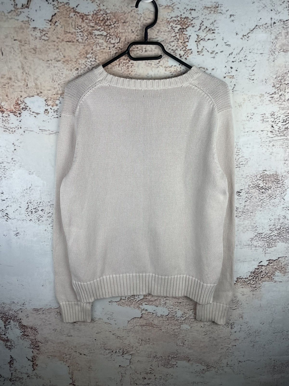 Polo Ralph Lauren Polo Ralph Lauren M Bear Cotton Sweater Beige Premium Size M / US 6-8 / IT 42-44 - 2 Thumbnail