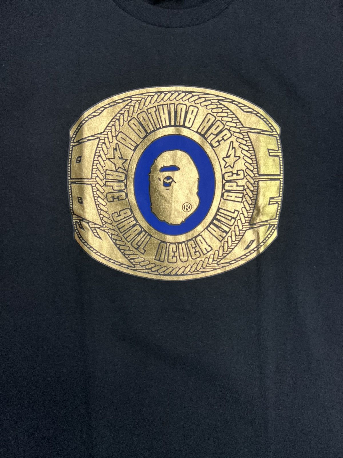 Bape Bape Foil College Ring T-Shirt Size US L / EU 52-54 / 3 - 2 Thumbnail