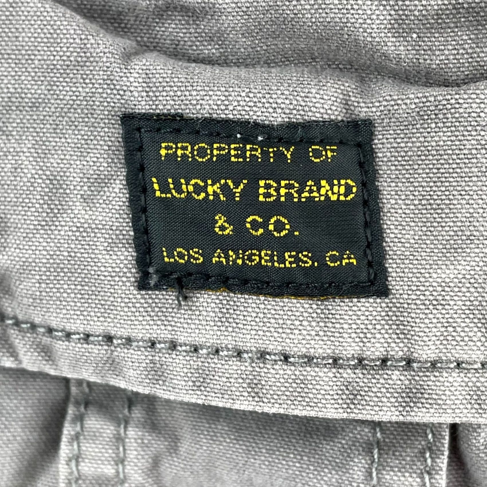 Lucky Brand Lucky Brand Cargo Shorts Men 36 Grey Army Military Surplus Utility Cargo Pocket Regular Cotton Canvas Short Size US 36 / EU 52 - 3 Thumbnail