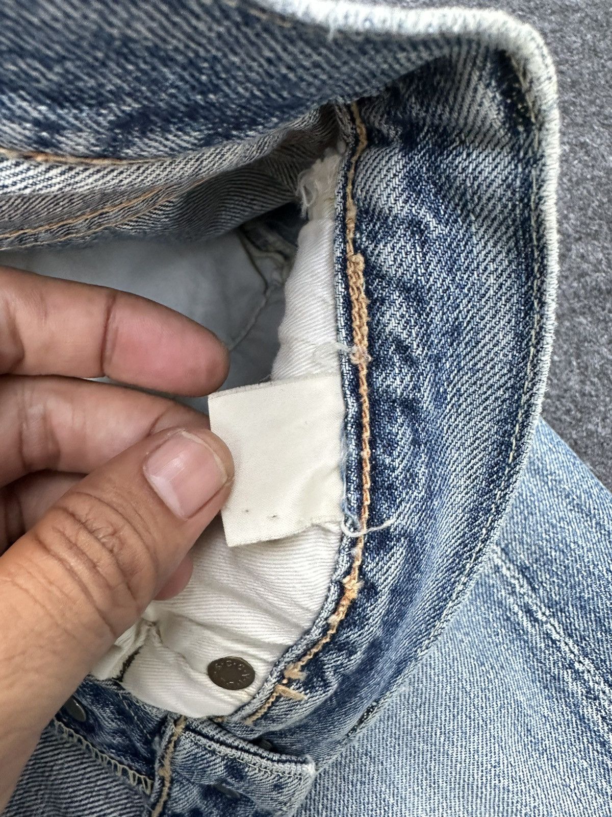 Hysteric Glamour 80s Vintage Fortune & Co Hidden Rivet Washed Denim W28 D11 Size US 28 / EU 44 - 14 Thumbnail