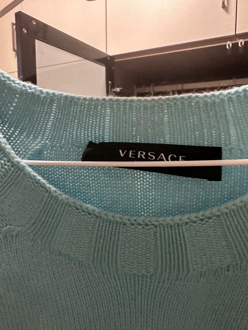 Other Versace Light blue knitwear Size US L / EU 52-54 / 3 - 4 Thumbnail