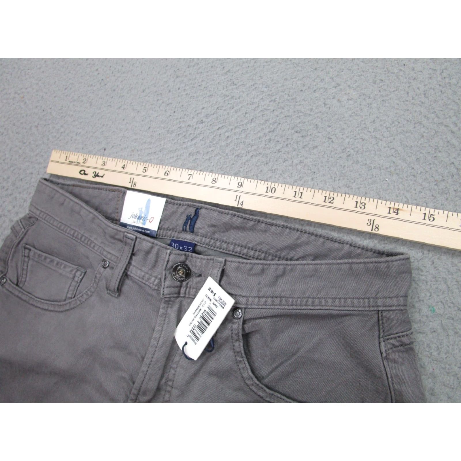 johnnie-O johnnie-O Pants Mens 30x32 Gray Granite Chino Khakis Hugo Golf Casual Preppy Size US 30 / EU 46 - 4 Thumbnail