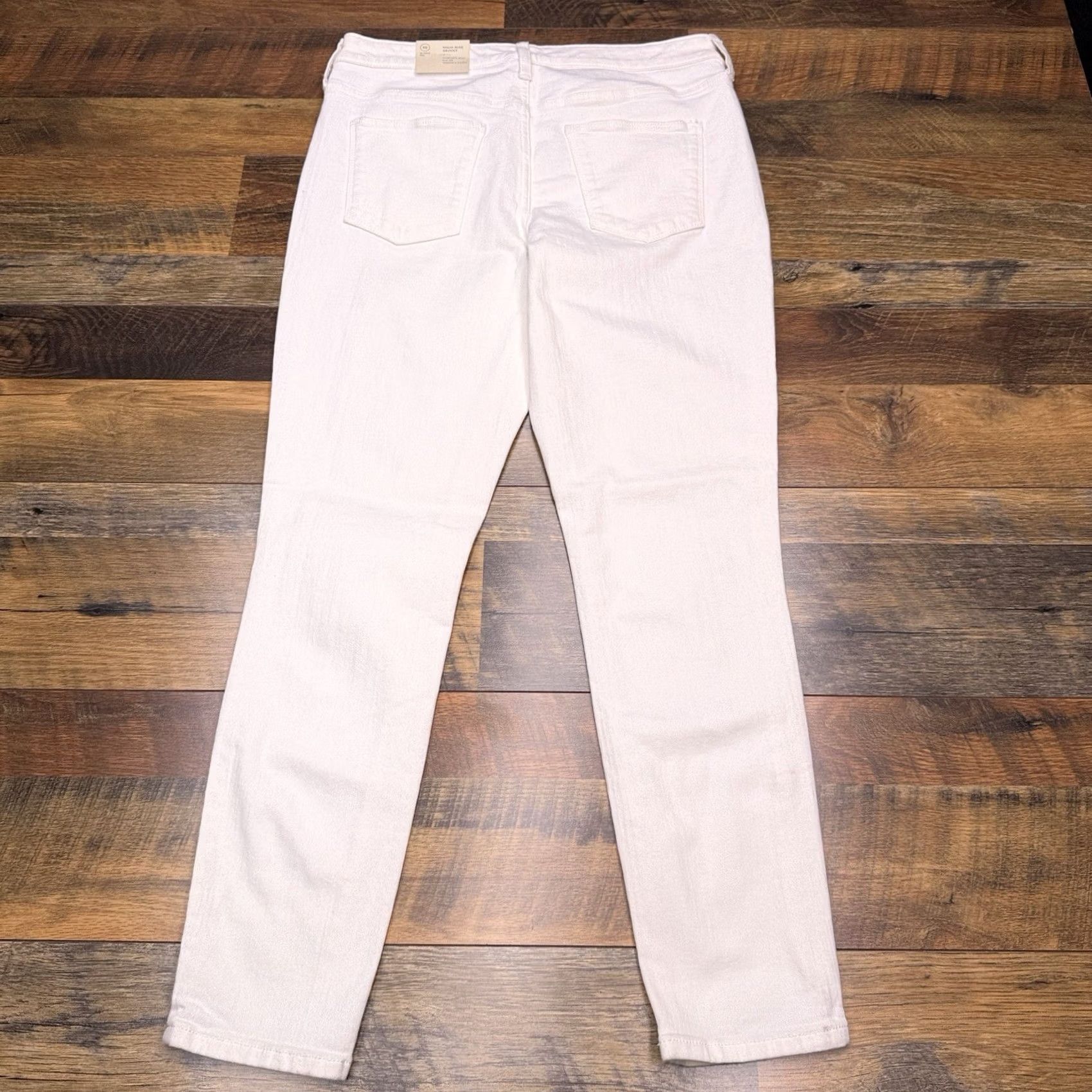 Vintage Universal Thread White High Rise Skinny Jeans 10 30R Stretch Denim Women's Jeans Slim 5-Pocket Size 32" / US 10 / IT 46 - 2 Thumbnail