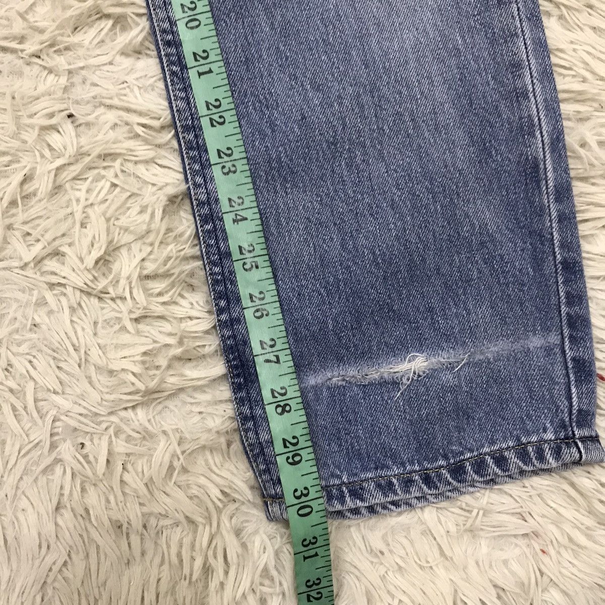 Lee Vintage Lee Straight Cut Distressed DenimJeans Size US 27 - 24 Thumbnail