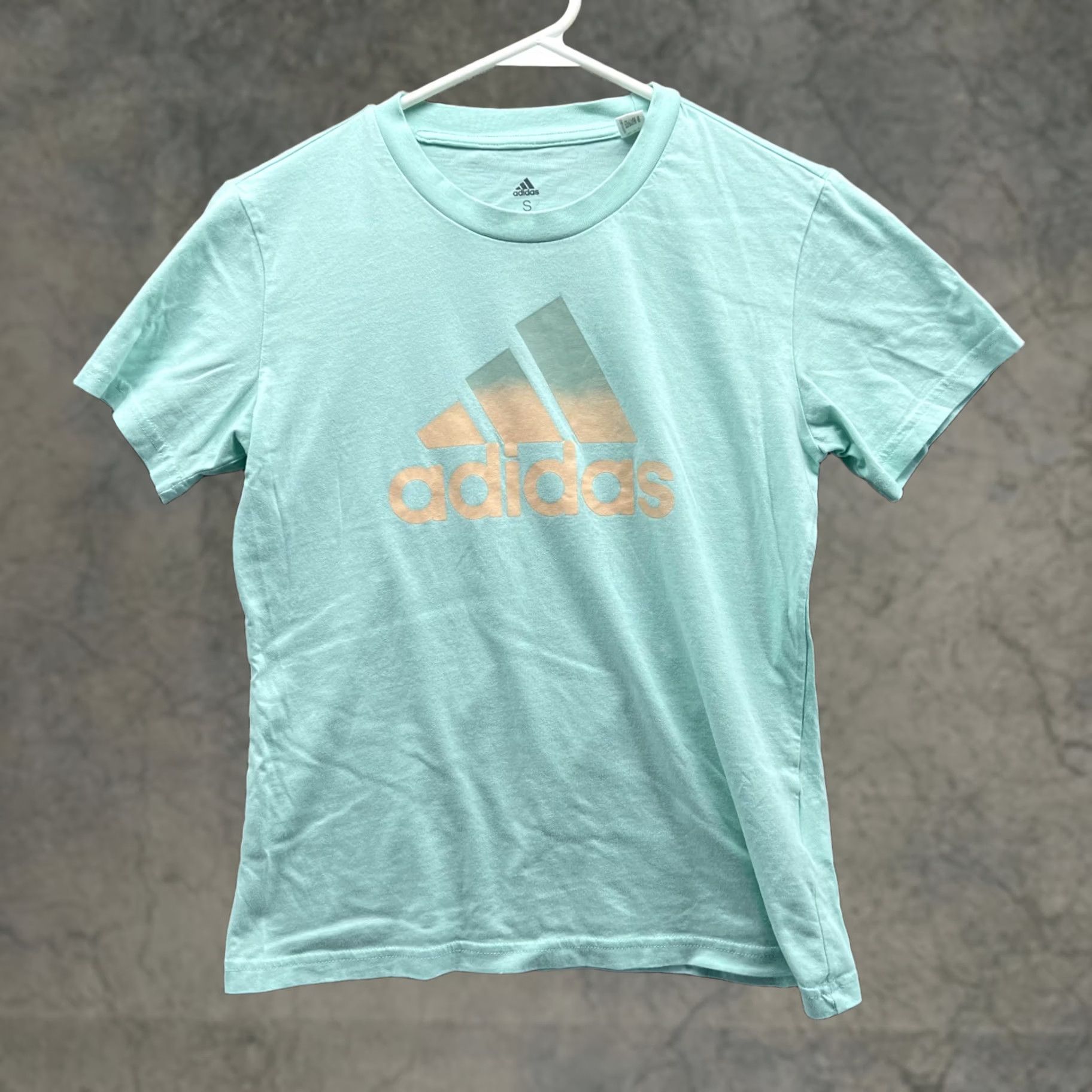 Adidas Adidas Shirt Women Small Blue Athletic Crewneck Trefoil Logo Ladies Tee Size S / US 4 / IT 40 - 1 Thumbnail