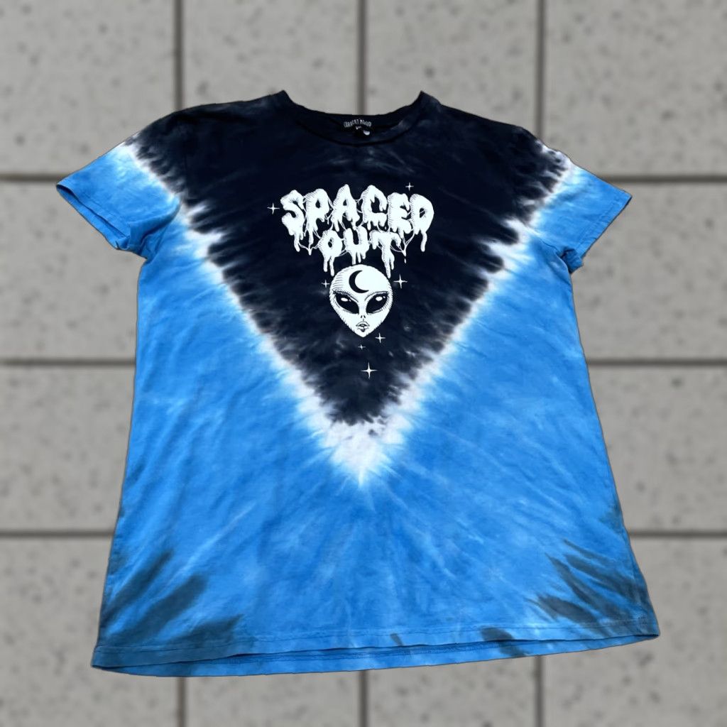 Current Mood CURRENT MOOD Alien Spaced Out T Shirt Graphic Tee Black Blue Tie Dye Crew Neck XS fits L Men Shirt Size US L / EU 52-54 / 3 - 1 Thumbnail