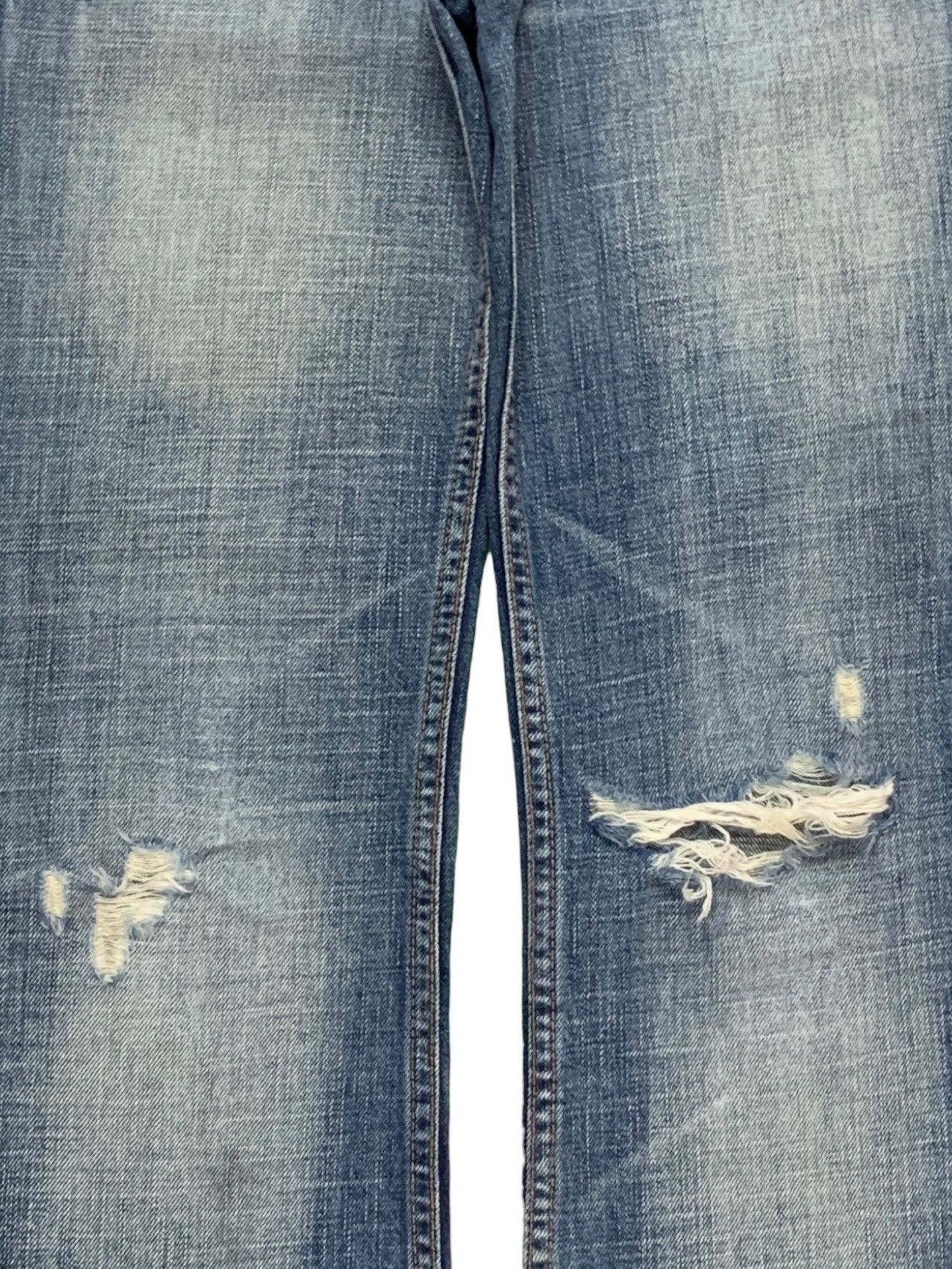 Hysteric Glamour × Japanese Brand Vintage Japanese Brand Faded Wash Distressed Flare Jeans Size 28" / US 6 / IT 42 - 5 Thumbnail