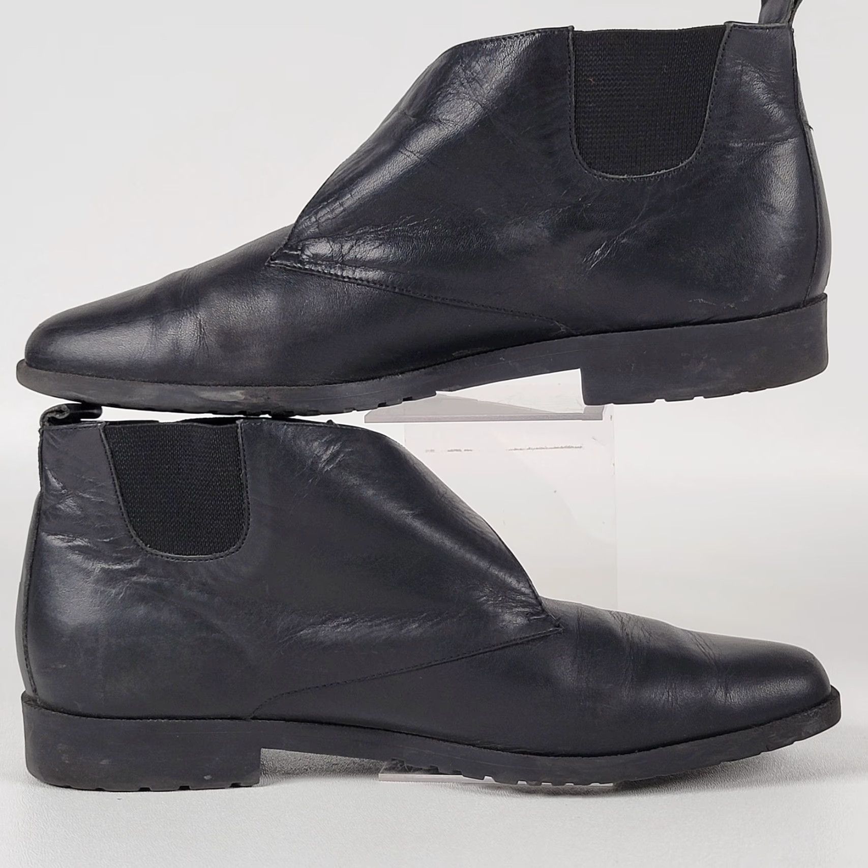 Naturalizer VINTAGE Naturalizer Braeburn Monk Strap Moto Boots Booties Women's 9/40 Black Size US 9 / IT 39 - 4 Thumbnail