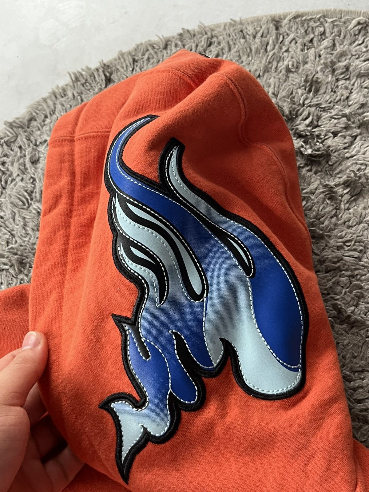 Supreme Supreme Demon Zip Up Hooded Sweatshirt Burnt Orange BIG LOGO Size US S / EU 44-46 / 1 - 12 Thumbnail