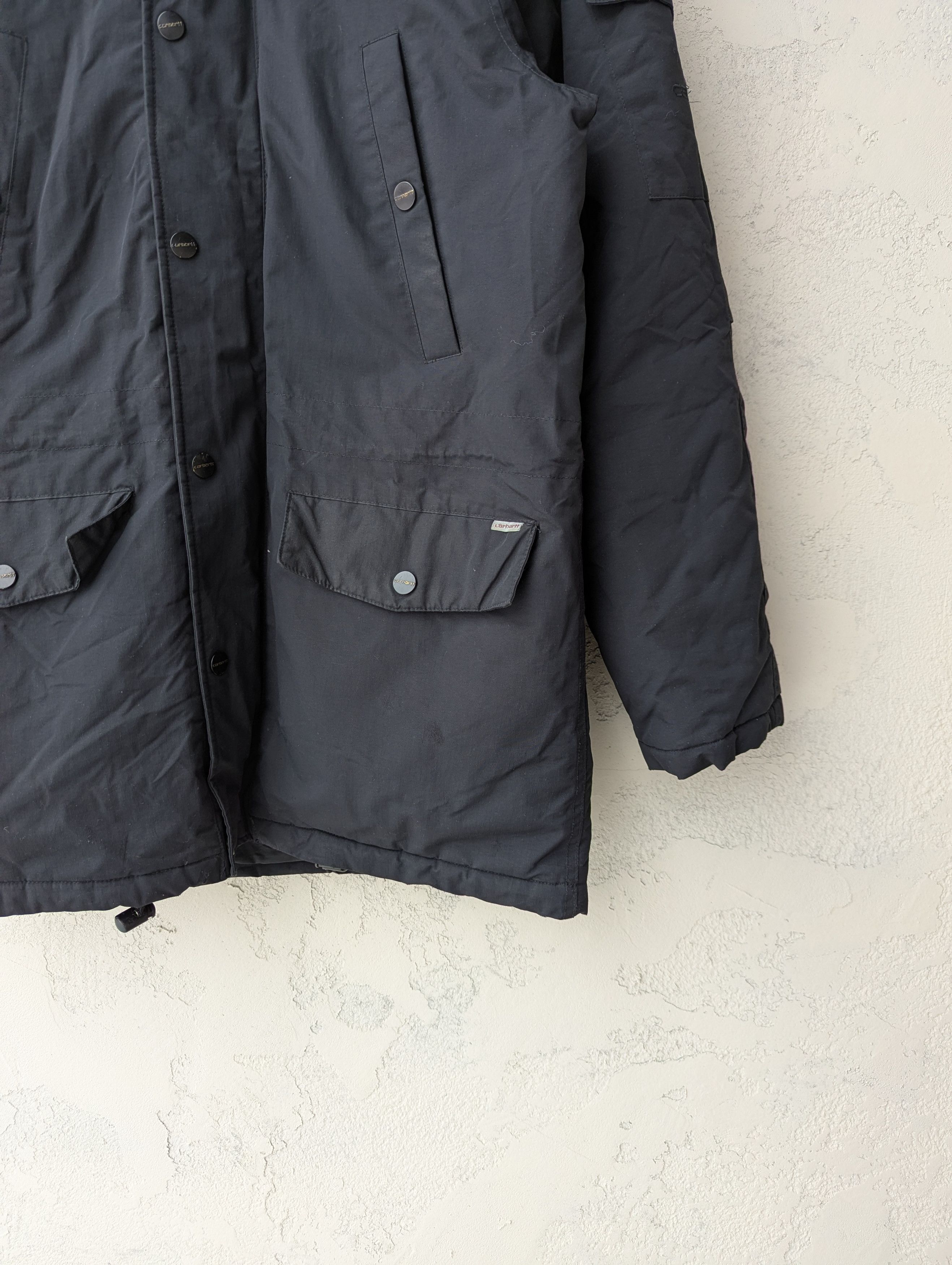 Carhartt Wip Carhartt WIP VTG Anchorage Parka Black Men's Sz M Size US M / EU 48-50 / 2 - 2 Thumbnail