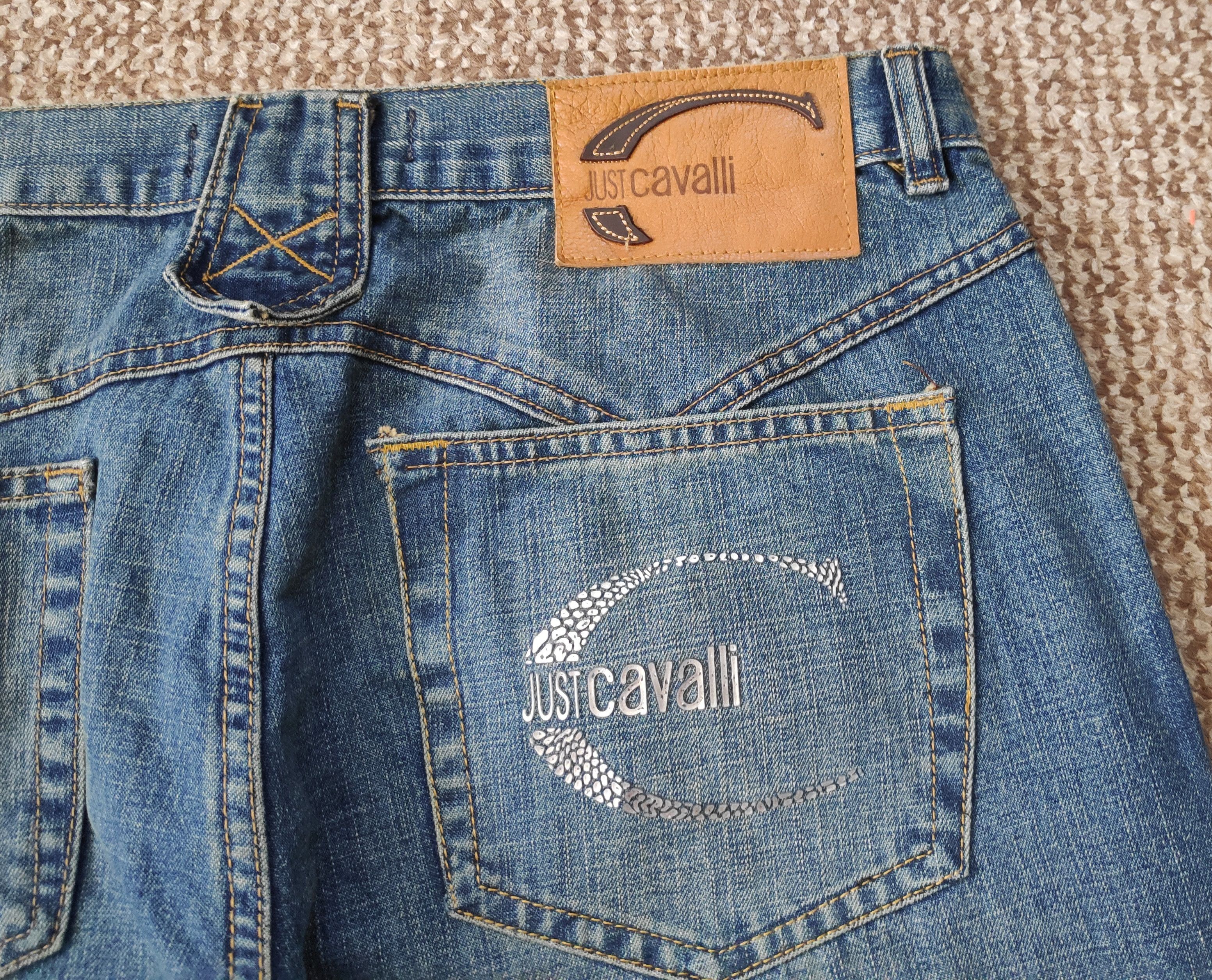 Just Cavalli Vintage Just Cavalli Wide Loose Fit Denim Jeans Big Logo Size US 36 / EU 52 - 10 Thumbnail