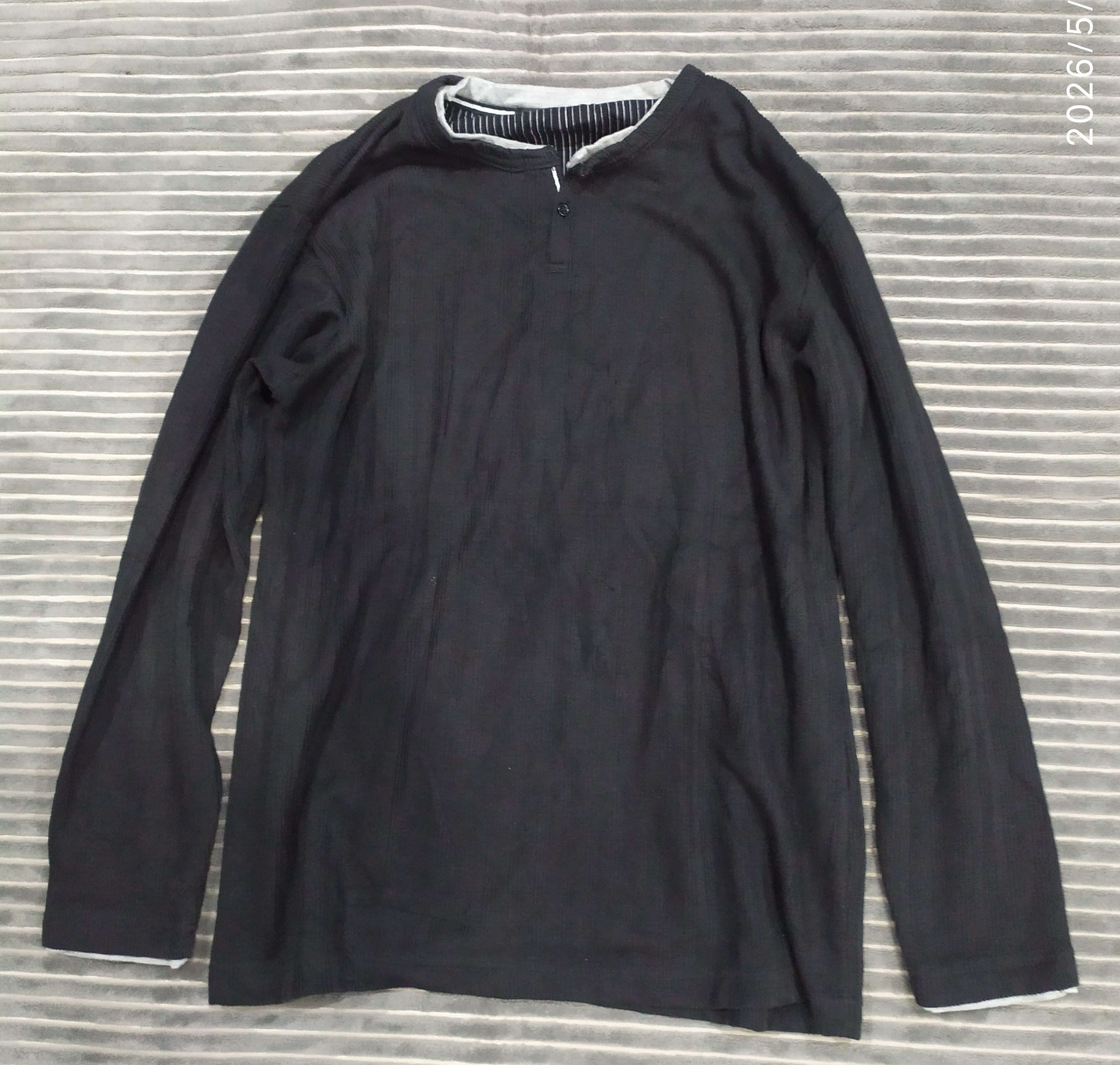 If Six Was Nine 2000s Double Layer Kengrove Homme Long sleeve shirt Size US L / EU 52-54 / 3 - 1 Thumbnail
