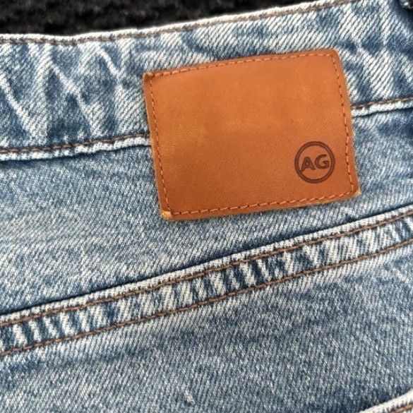 Denime AG Adriano Goldschmied Jeans Women 34" Light Wash Straight Leg Button Fly Denim Jeans Size 24" / US 00 / IT 34 - 5 Thumbnail