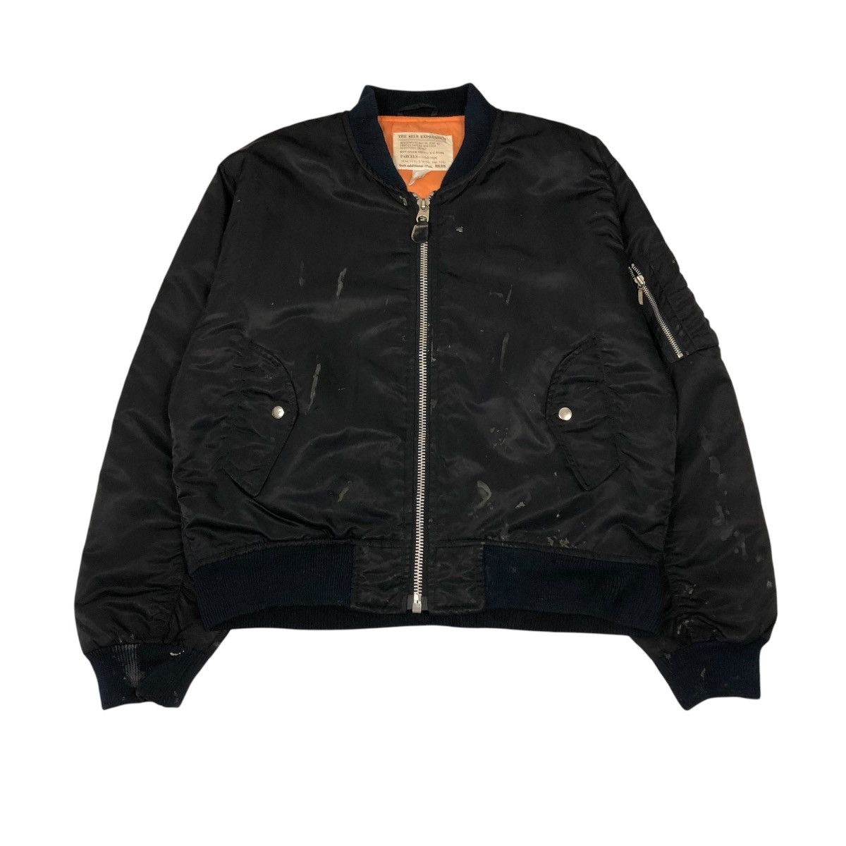 🔥VINTAGE BOMBER JACKET MA-1 MILITARY IRISH ISSEY MIYAKE