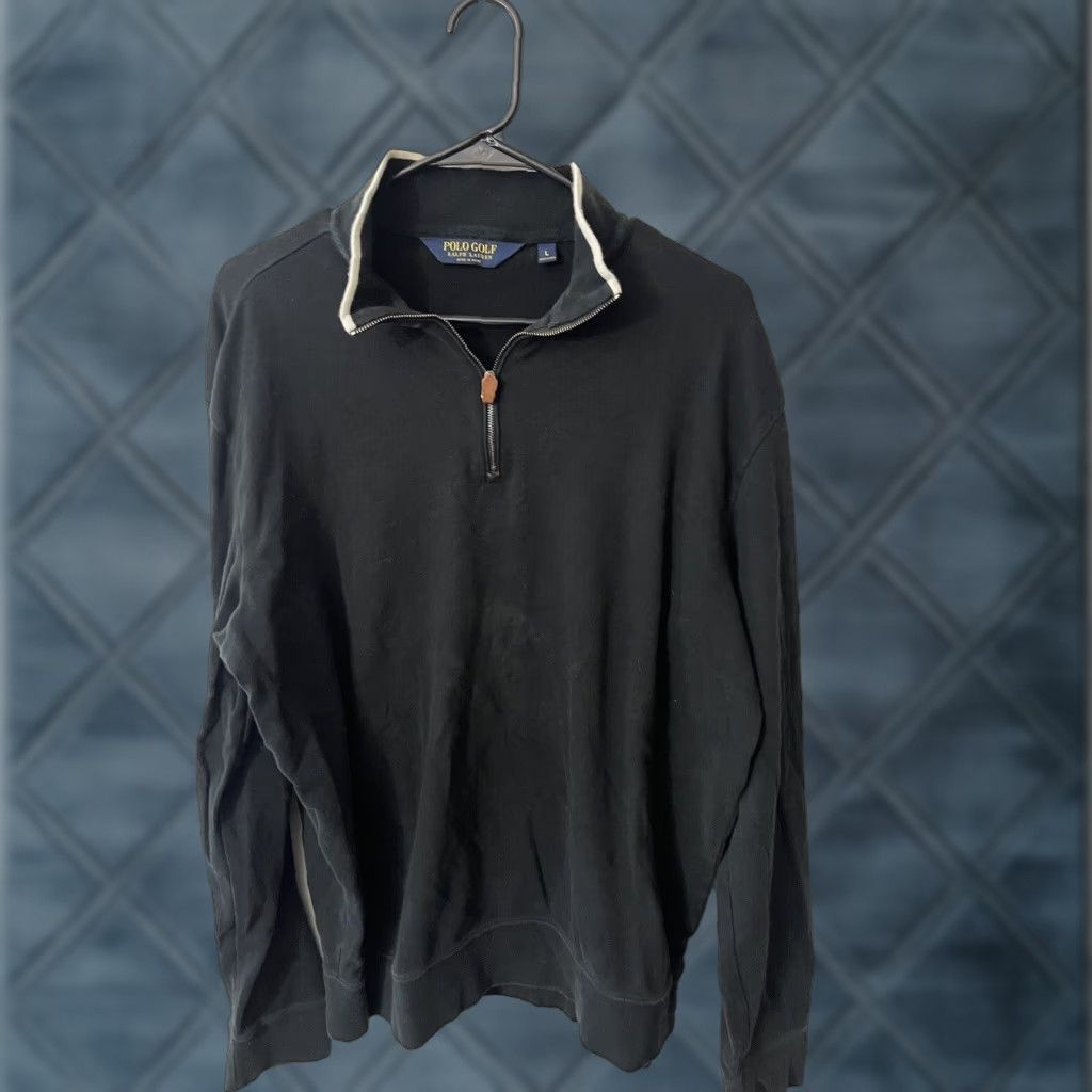 Polo Ralph Lauren Polo Golf Ralph Lauren Men's L 1/4-Zip Pullover Sweater Black Long-Sleeve Shirt/Top Size US L / EU 52-54 / 3 - 1 Thumbnail