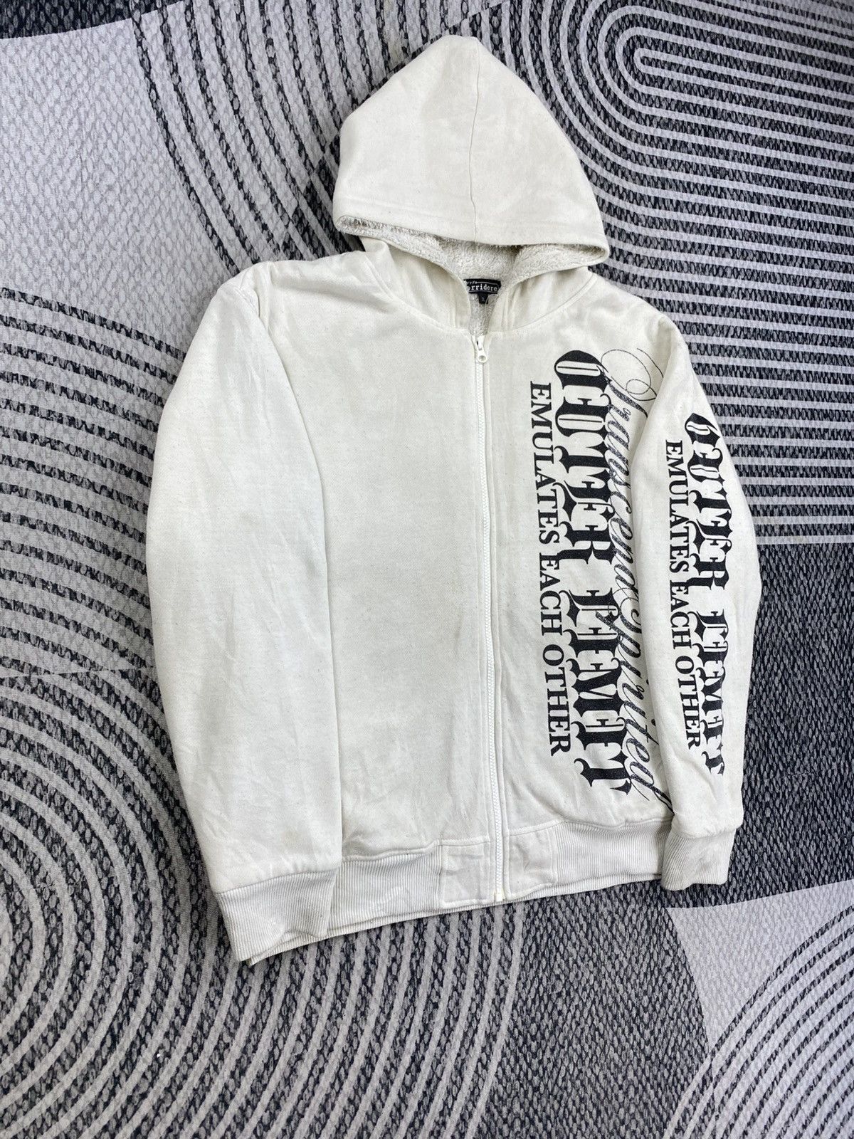 Japanese Brand Vtg Sorridere Outer Limit Emulates Each Other Fulzip Hoodie Size US L / EU 52-54 / 3 - 3 Thumbnail