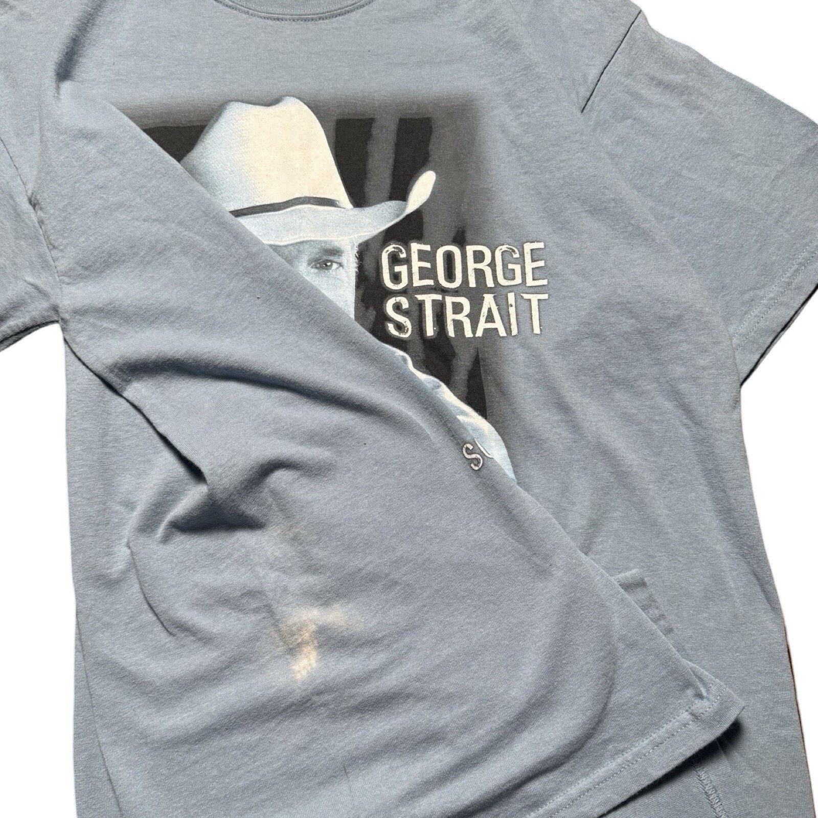 Vintage George Strait Somewhere Down In Texas Blue Country Shirt L Size US L / EU 52-54 / 3 - 3 Thumbnail