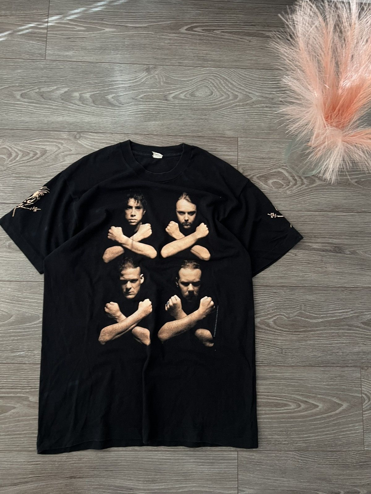 Band Tees ‼️1992 VINTAGE METALLICA Birth School Archival Band T-Shirt‼️ Size US L / EU 52-54 / 3 - 4 Thumbnail
