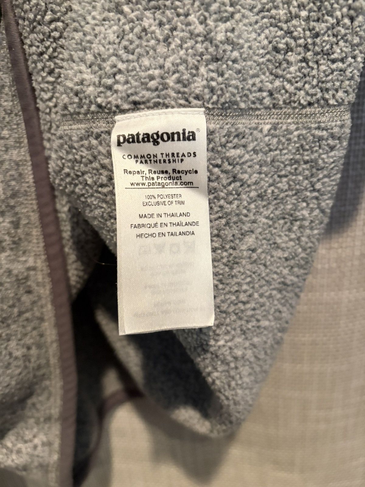 Patagonia Patagonia Grey Quarter Zip Fleece Jacket Size US L / EU 52-54 / 3 - 3 Thumbnail