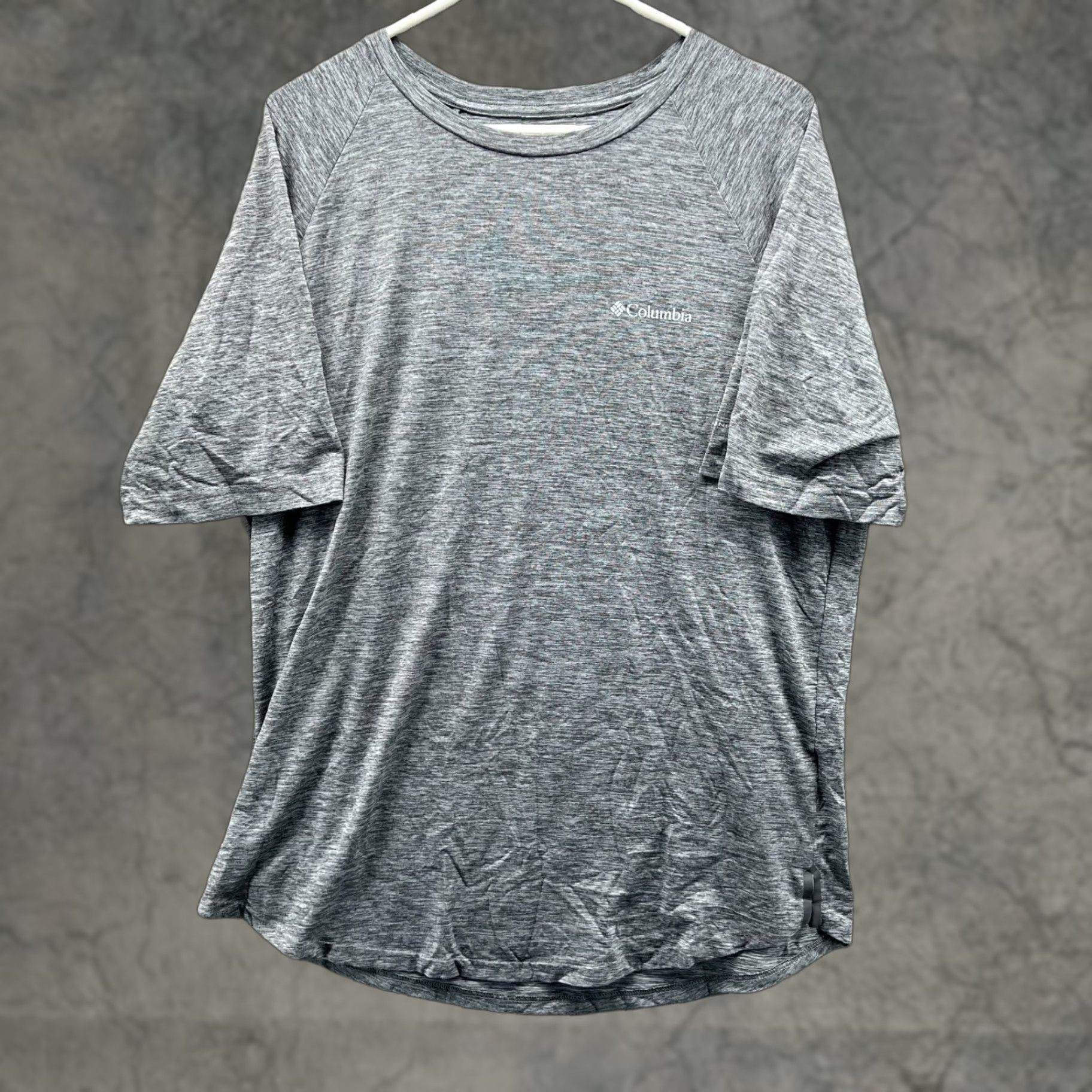Vintage Columbia Shirt Mens Large Gray Heather Athletic Performance Jersey Soccer T-Shirt Mens Sports Shirt Regular Fit Logo All Seasons Size US L / EU 52-54 / 3 - 1 Thumbnail