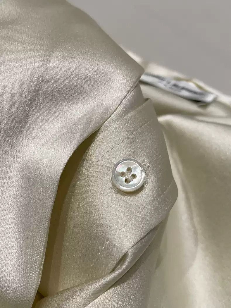 Saint Laurent Paris Saint Laurent Paris Silk Shirt-2505 Size US S / EU 44-46 / 1 - 6 Thumbnail