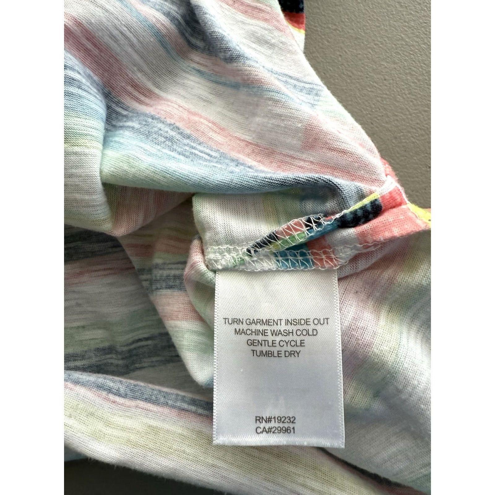 Vintage Alfred Dunner Woman 1X Plus Striped Short Sleeve Top Beaded Coastal Resort Beach Size XL / US 12-14 / IT 48-50 - 6 Thumbnail
