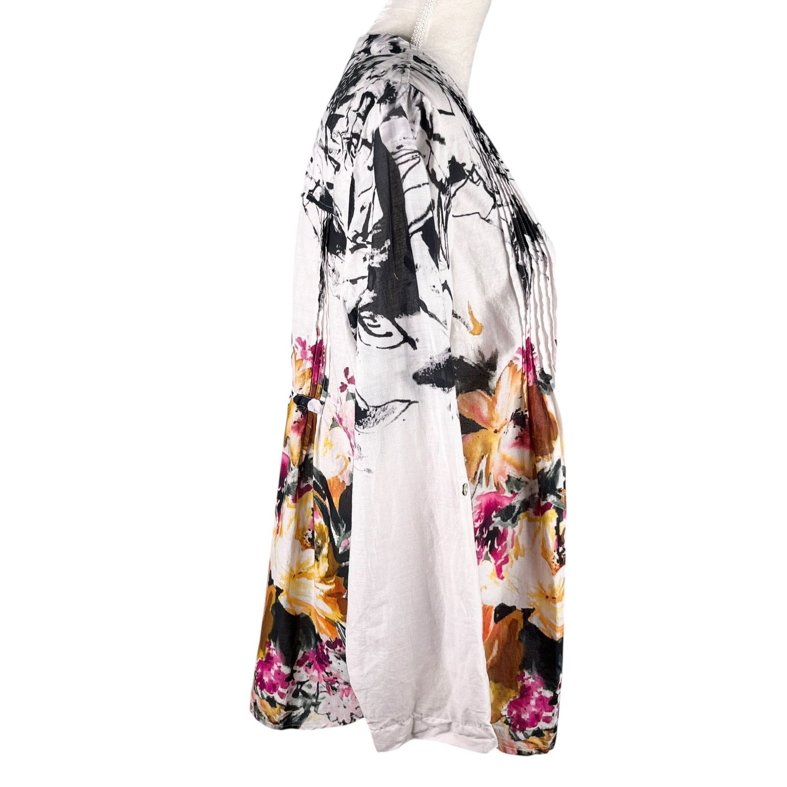 Other Soft Surroundings Champs De Fleur Floral Shirt L Button Down Size L / US 10 / IT 46 - 11 Thumbnail