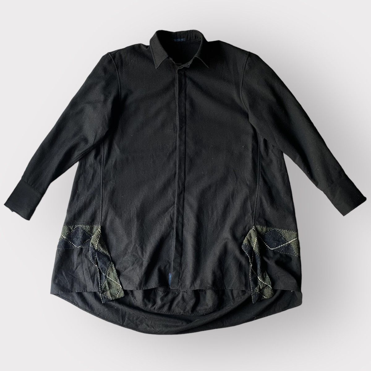Yohji Yamamoto Regulation Wool Long Shirt