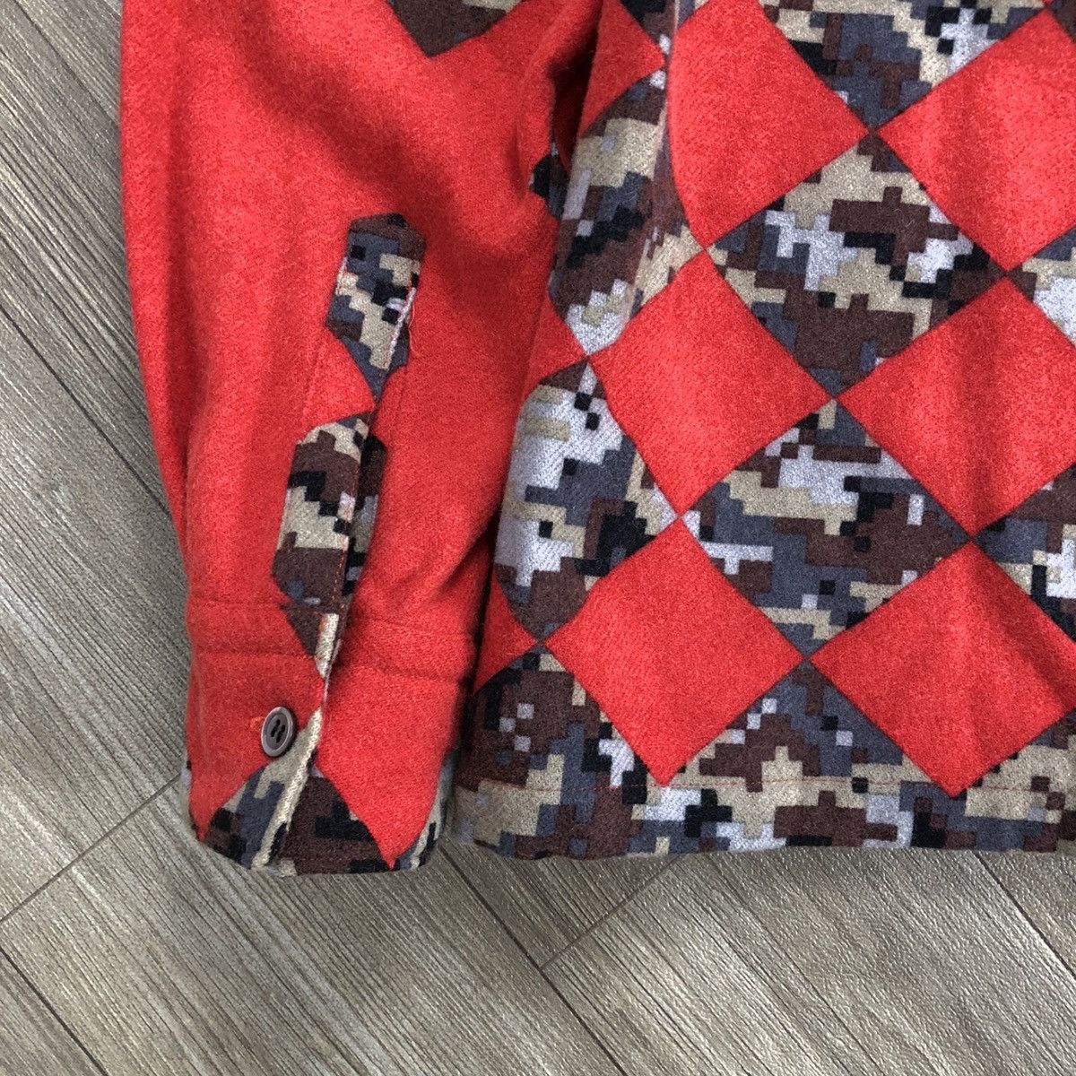 Comme des Garcons 2000s Comme des Garcons CDG Check Pixel Wool Shirt Designer Size US S / EU 44-46 / 1 - 12 Thumbnail