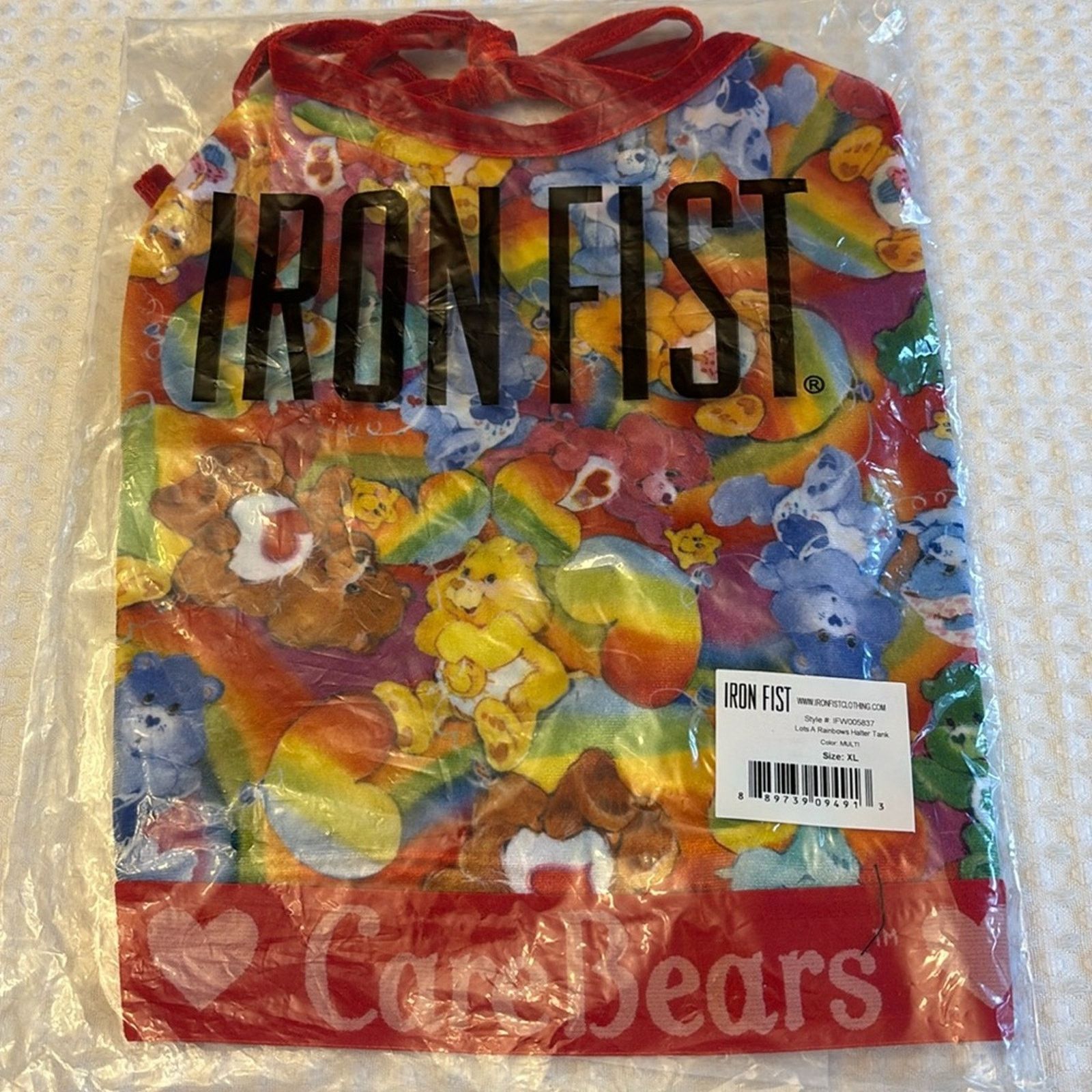 Iron Fist Iron Fist Care Bears Lots A Rainbows Velvet Halter Crop XL Size XL / US 12-14 / IT 48-50 - 3 Thumbnail