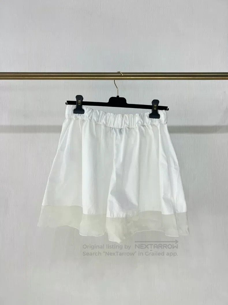 Chanel Chanel White bow tie mesh shorts Size 24" / US 00 / IT 34 - 3 Thumbnail
