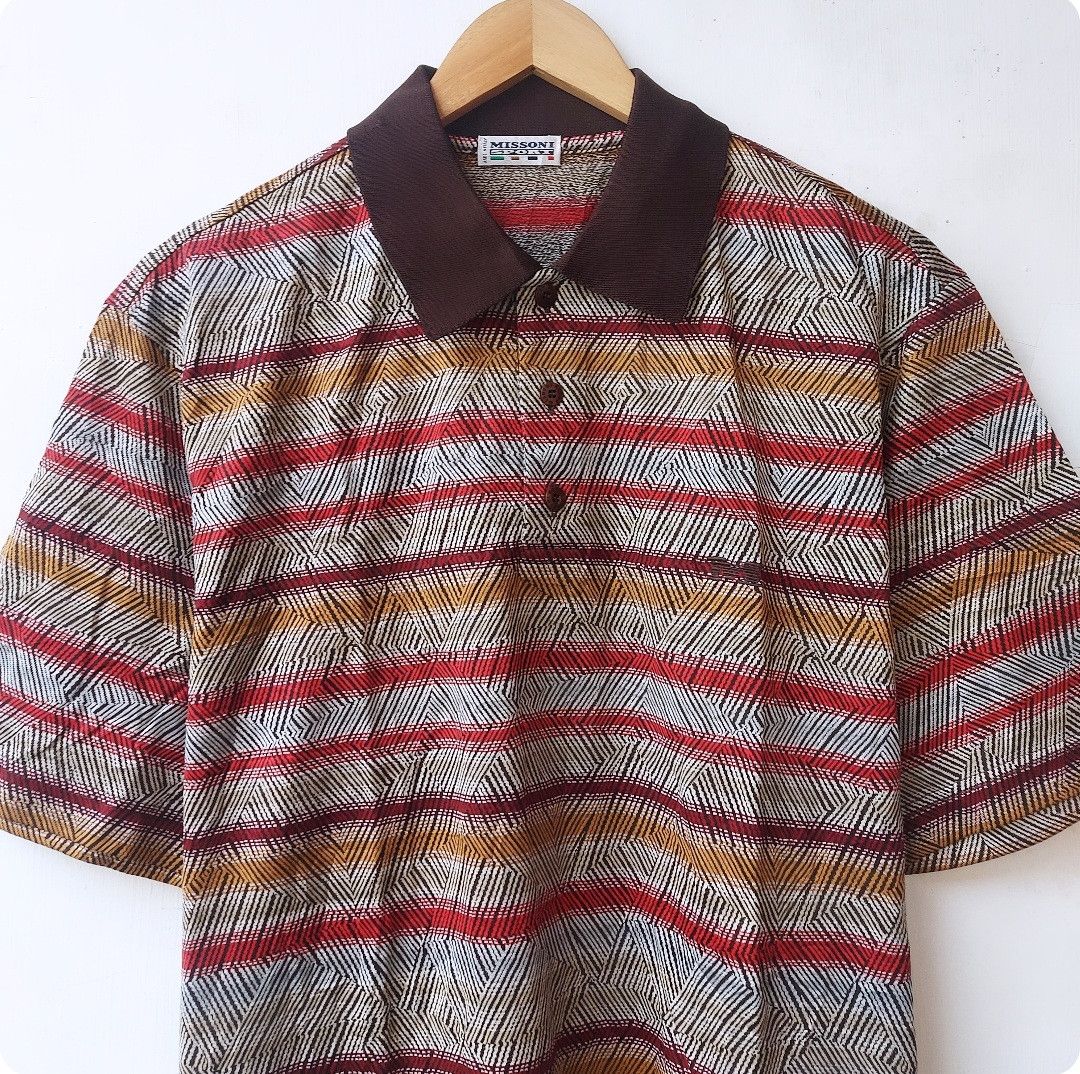 Missoni Vintage Missoni Sport Polo Shirt Size US XL / EU 56 / 4 - 3 Thumbnail