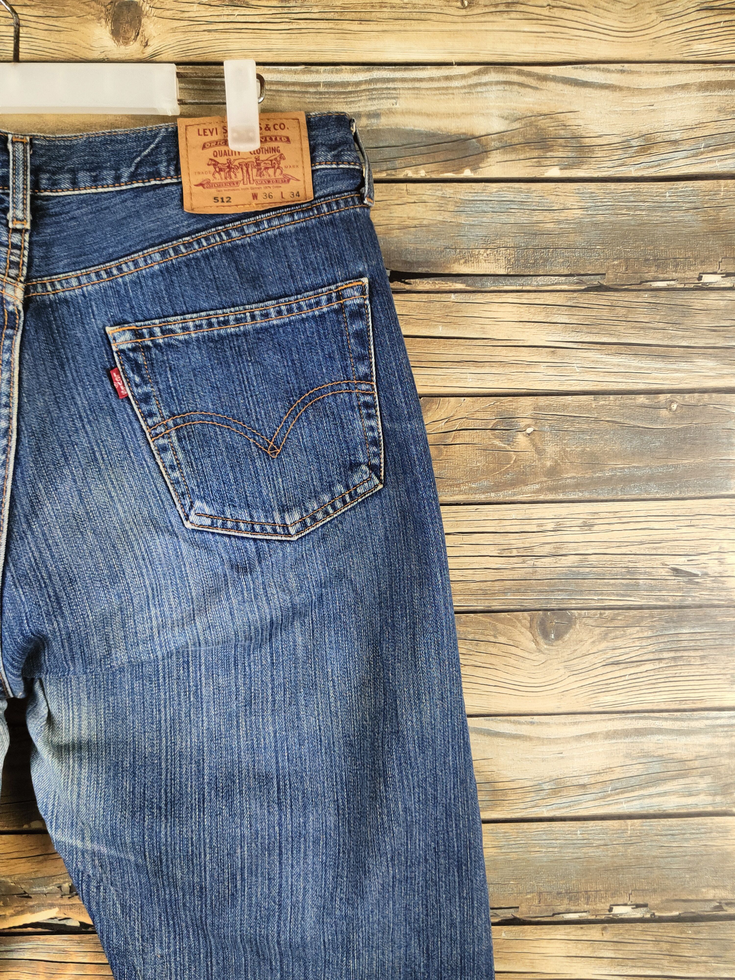 Levi's Levi's Dark Blue Distressed Ripped Jeans #S2823 Size US 36 / EU 52 - 11 Thumbnail