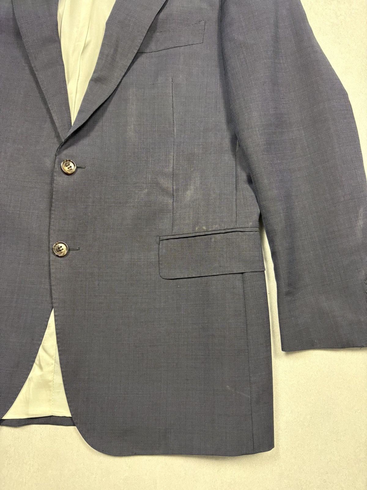 Suitsupply Man SuitSupply Wool Mohair Blazer Navy EU52 Drop 6 Size 42R - 5 Thumbnail