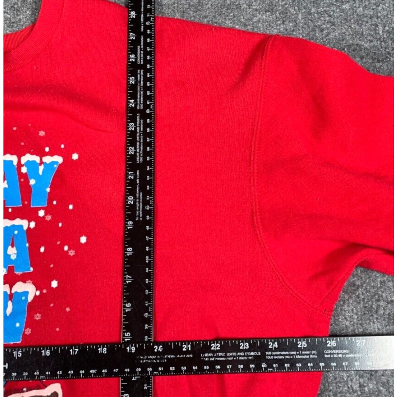 Fruit Of The Loom VINTAGE No Day Like a Snow Day Sweatshirt Men 2XL Red 50-50 Fruit of the Loom Graphic Print Retro School 90s Hipster Pullover Sweatshirt Size US XXL / EU 58 / 5 - 4 Thumbnail